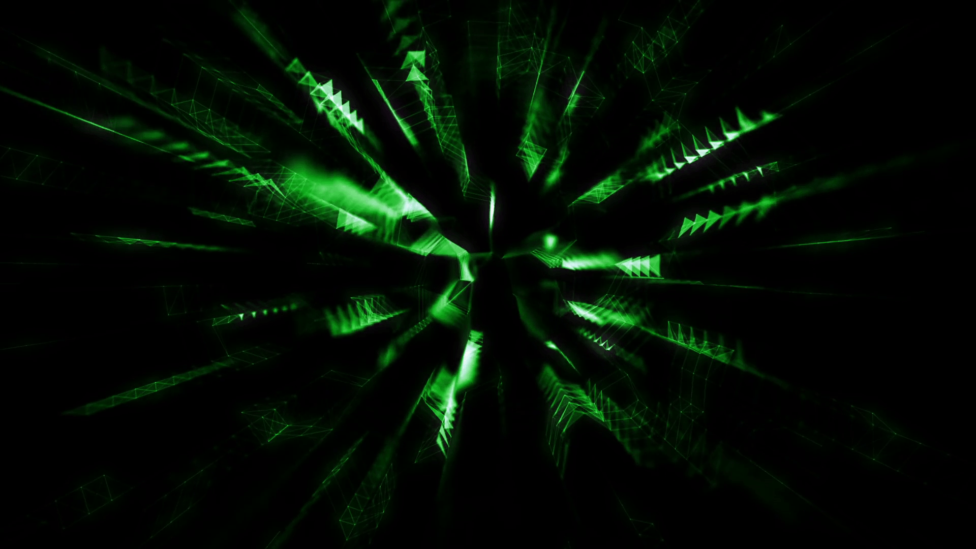 Abstract Background 3D Animation Green Motion Background