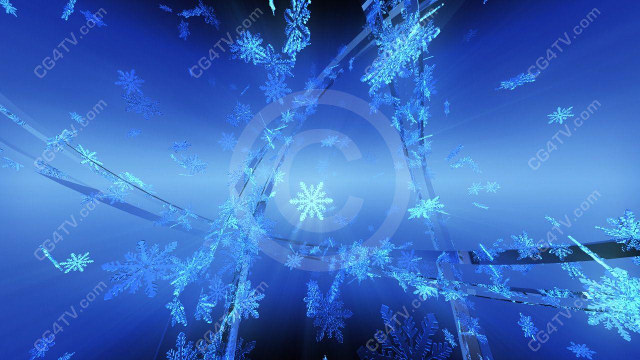 Animated Snow Background. Royalty Free Motion Loop in High Definition