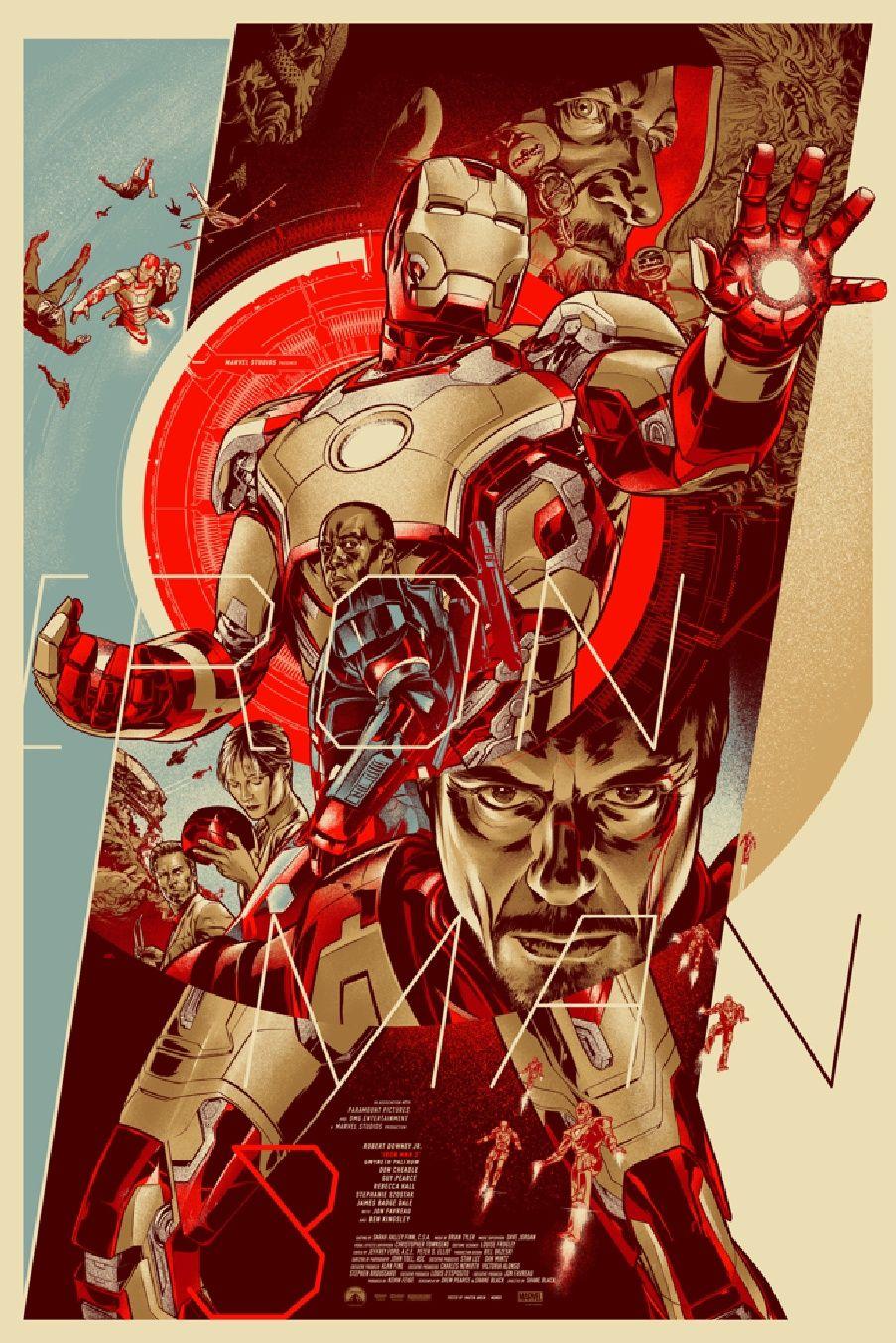 Rare Iron Man 3 posters! Info & Wallpaper Size Image!