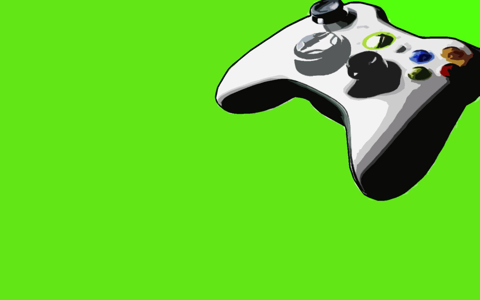 green, video games, Xbox, controllers, Xbox simple background