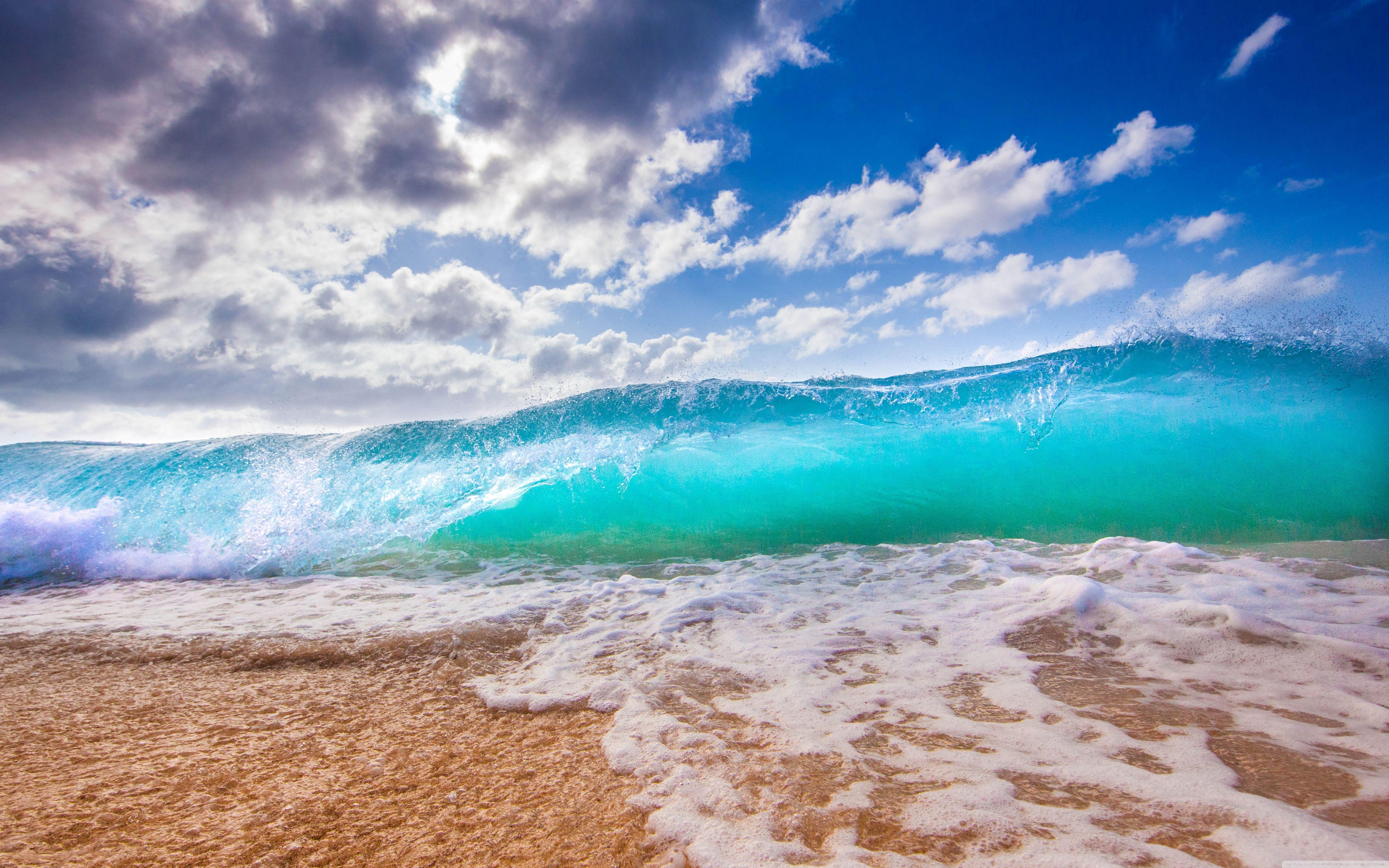 Ocean Waves ❤ 4K HD Desktop Wallpaper for 4K Ultra HD TV • Wide