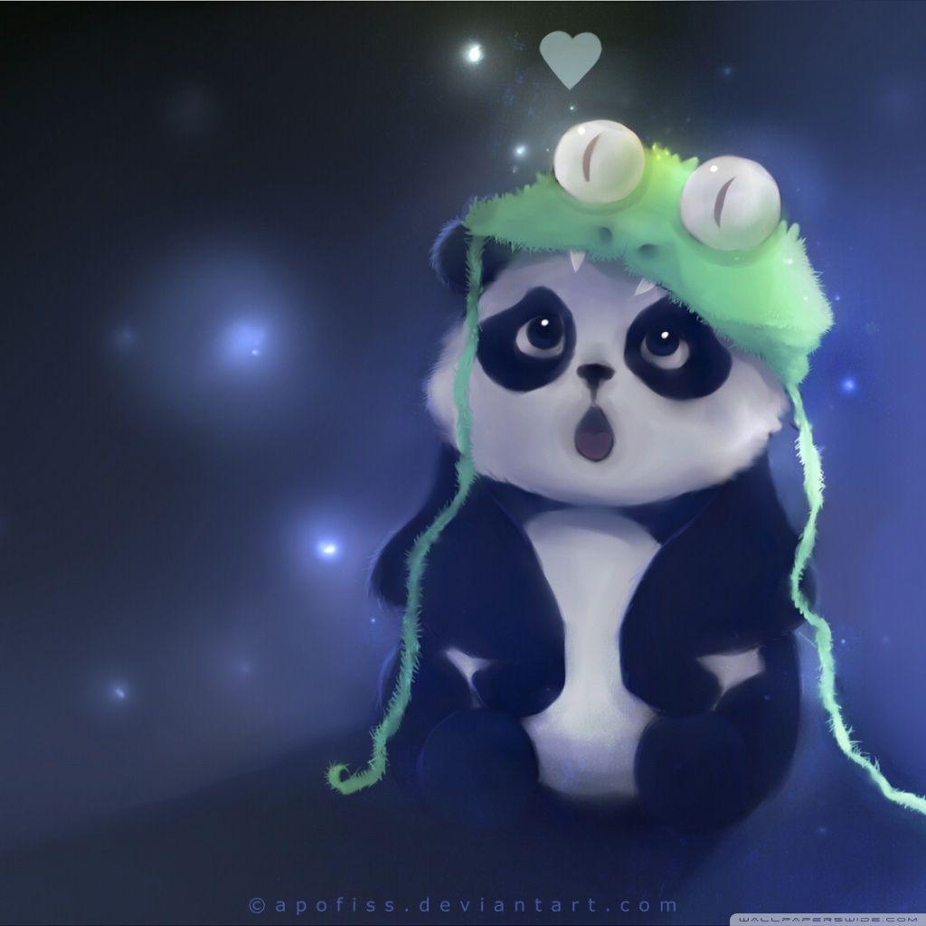 Cute Panda Painting ❤ 4K HD Desktop Wallpaper for 4K Ultra HD TV