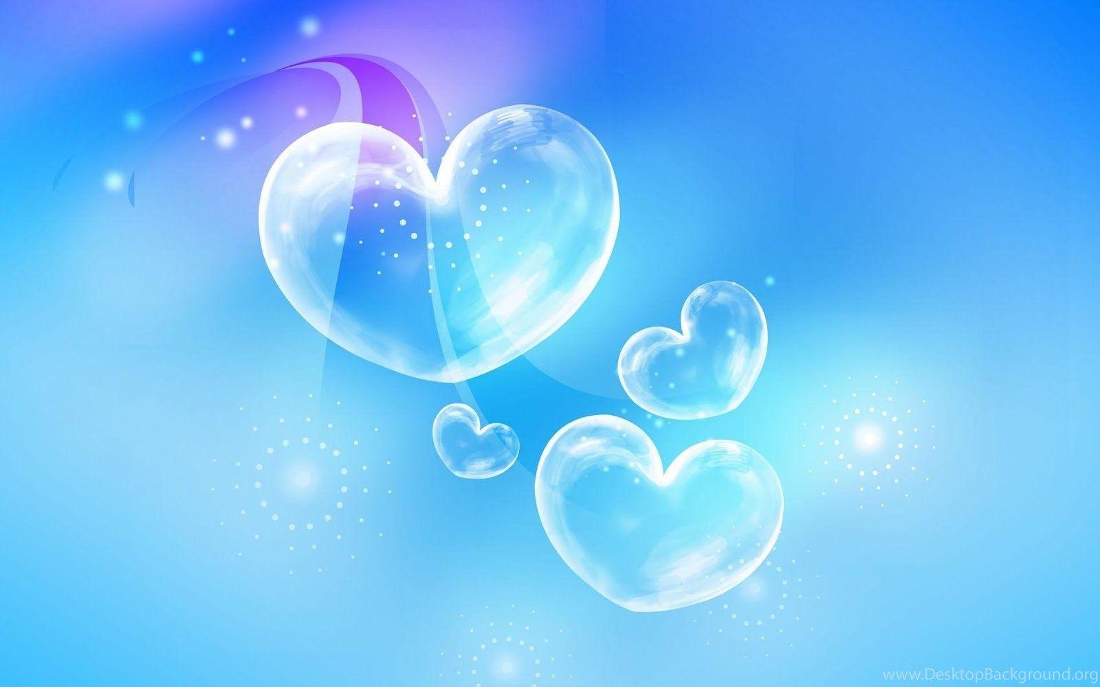 Blue Hearts Wallpaper Wallpaper High Definition Desktop Background