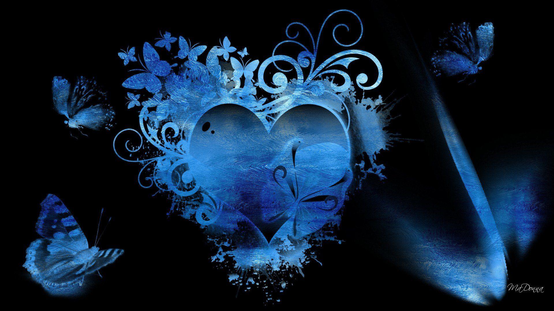 Blue Hearts Background 535821
