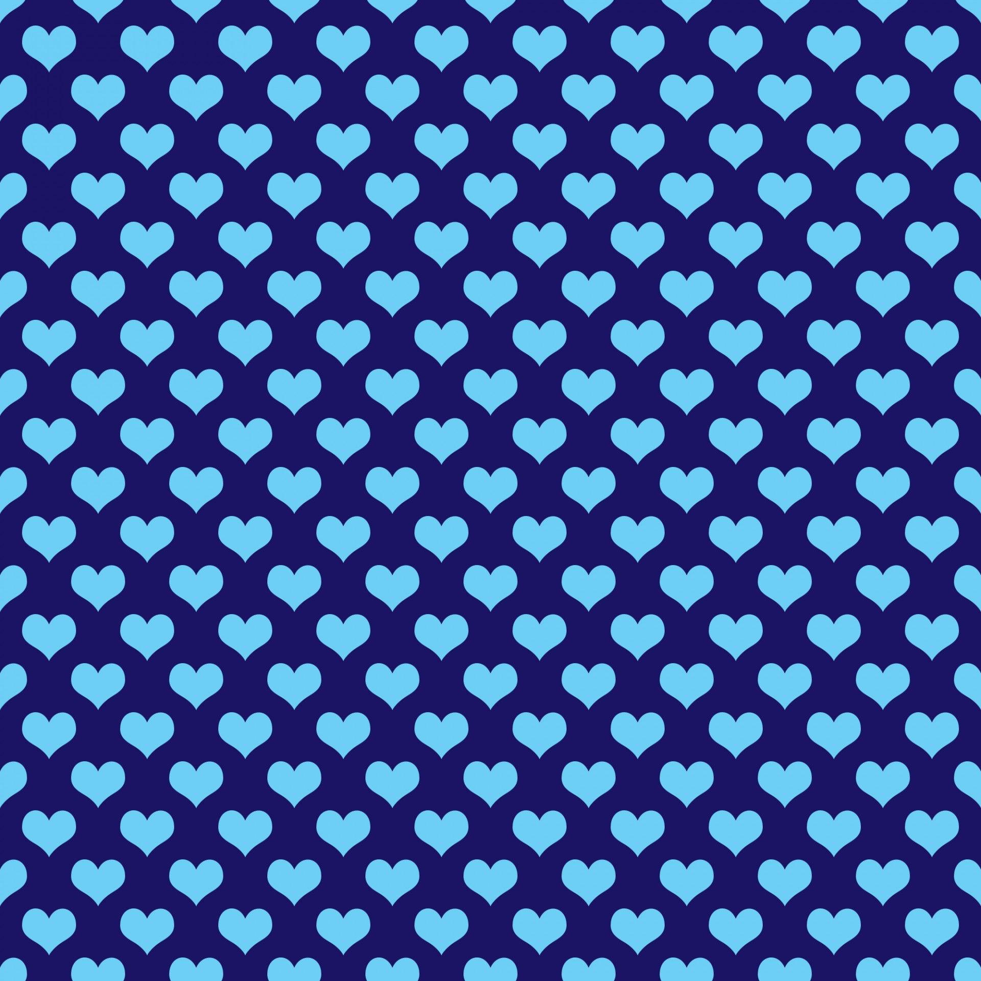 Hearts Background Wallpaper Blue Free Domain