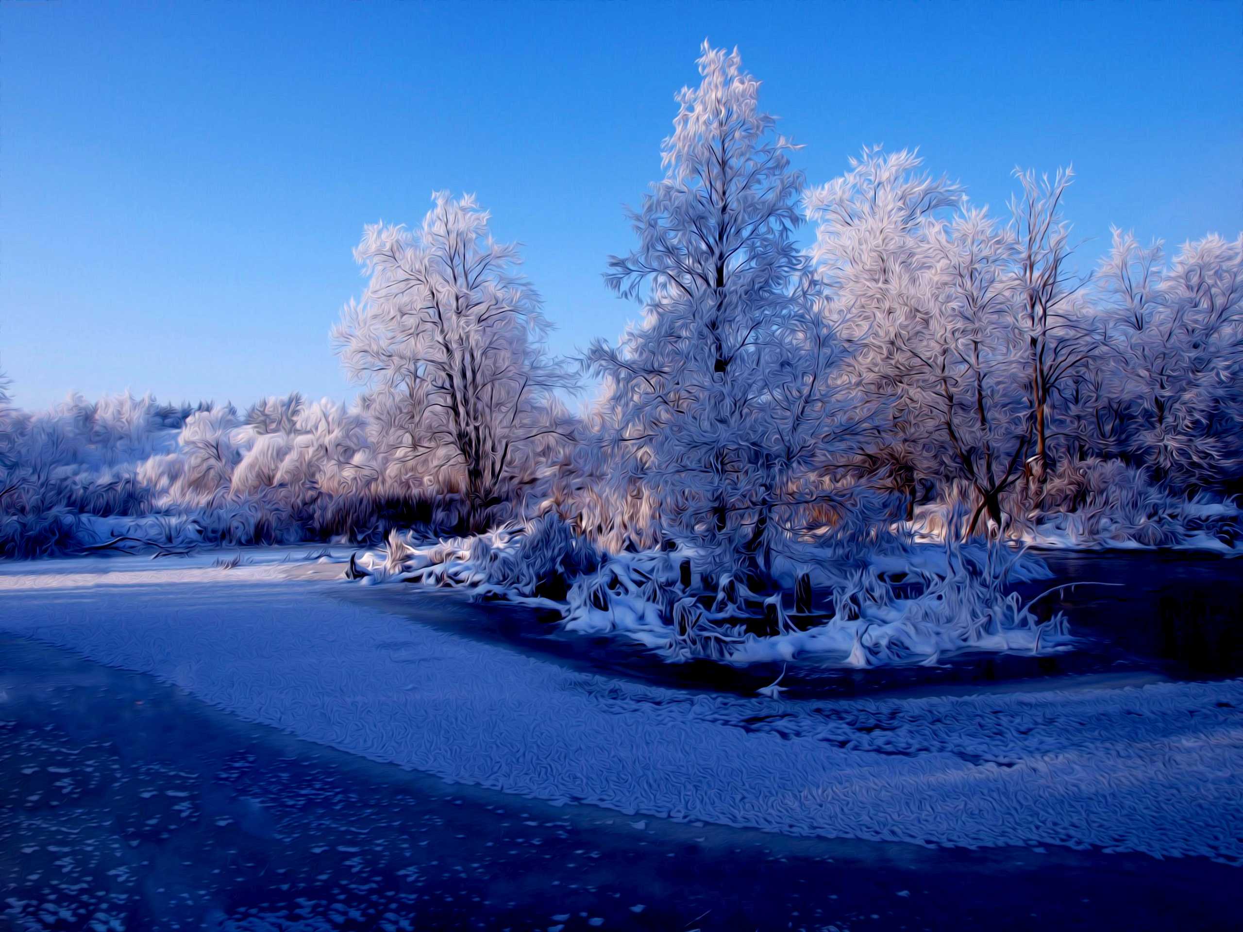 Winter Scenes Wallpaper Desktop High Resolution For Laptop Nature