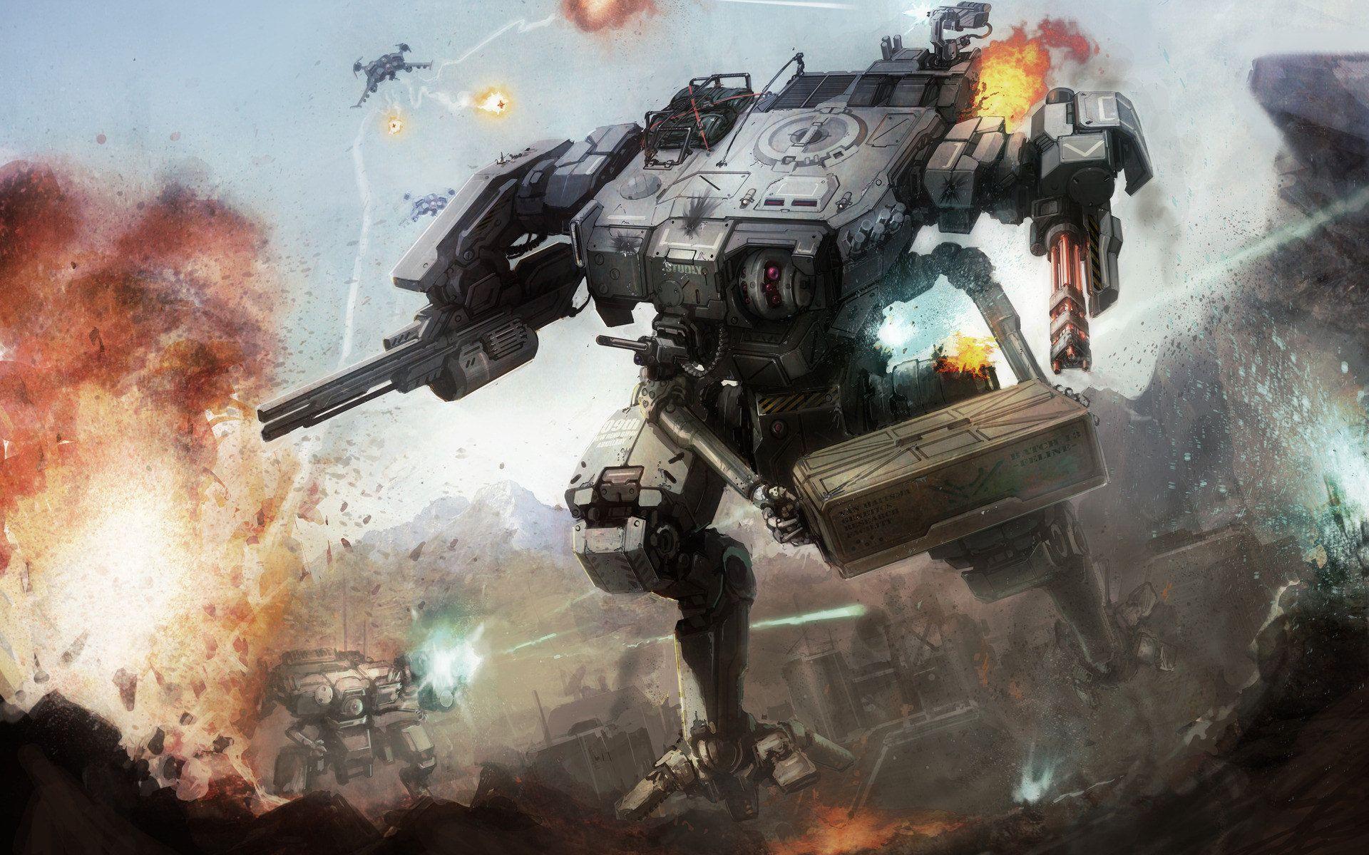 Combat Robot Full HD Wallpaper and Background Imagex1200