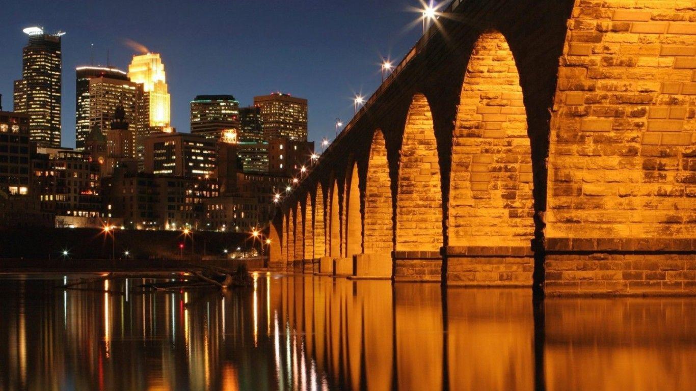Bridges Minneapolis Saint Paul Minnesota Bridge Wallpaper Picture