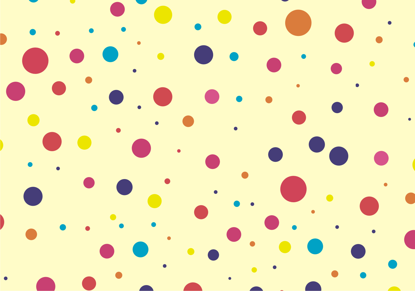 Free vector Cute & Colorful Dots Pattern Free Vector. My