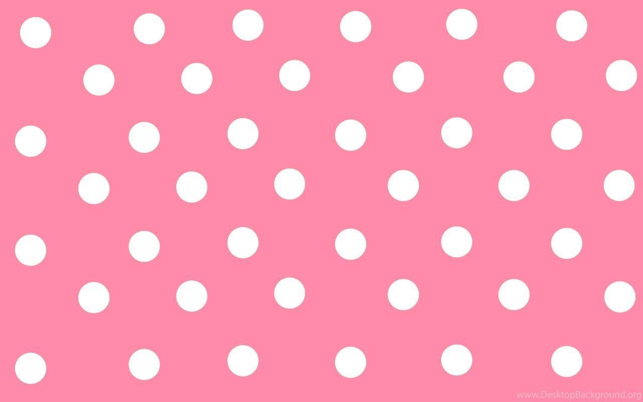 Polka Dot Pink Wallpaper Background, Here You Can See Cute Polka