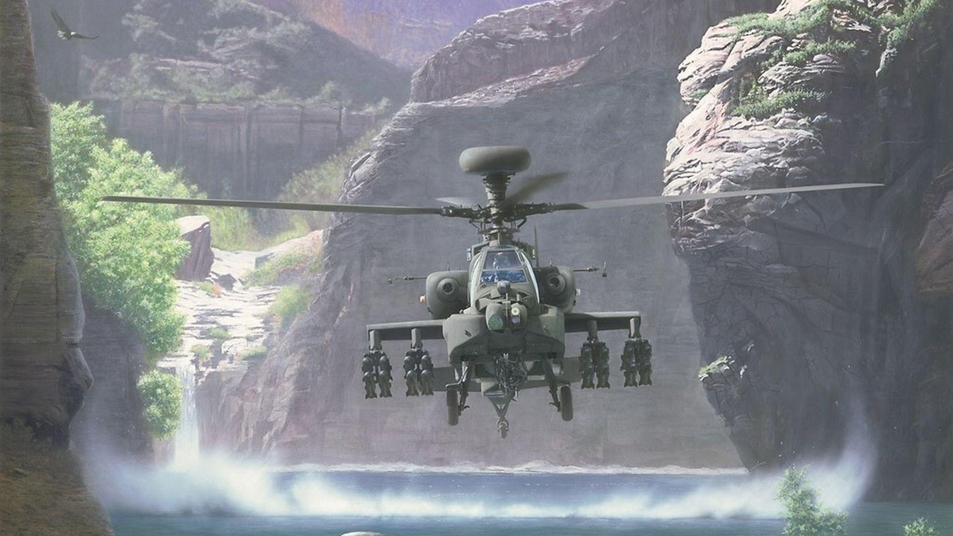 Boeing Ah 64 Apache Full HD Wallpaper