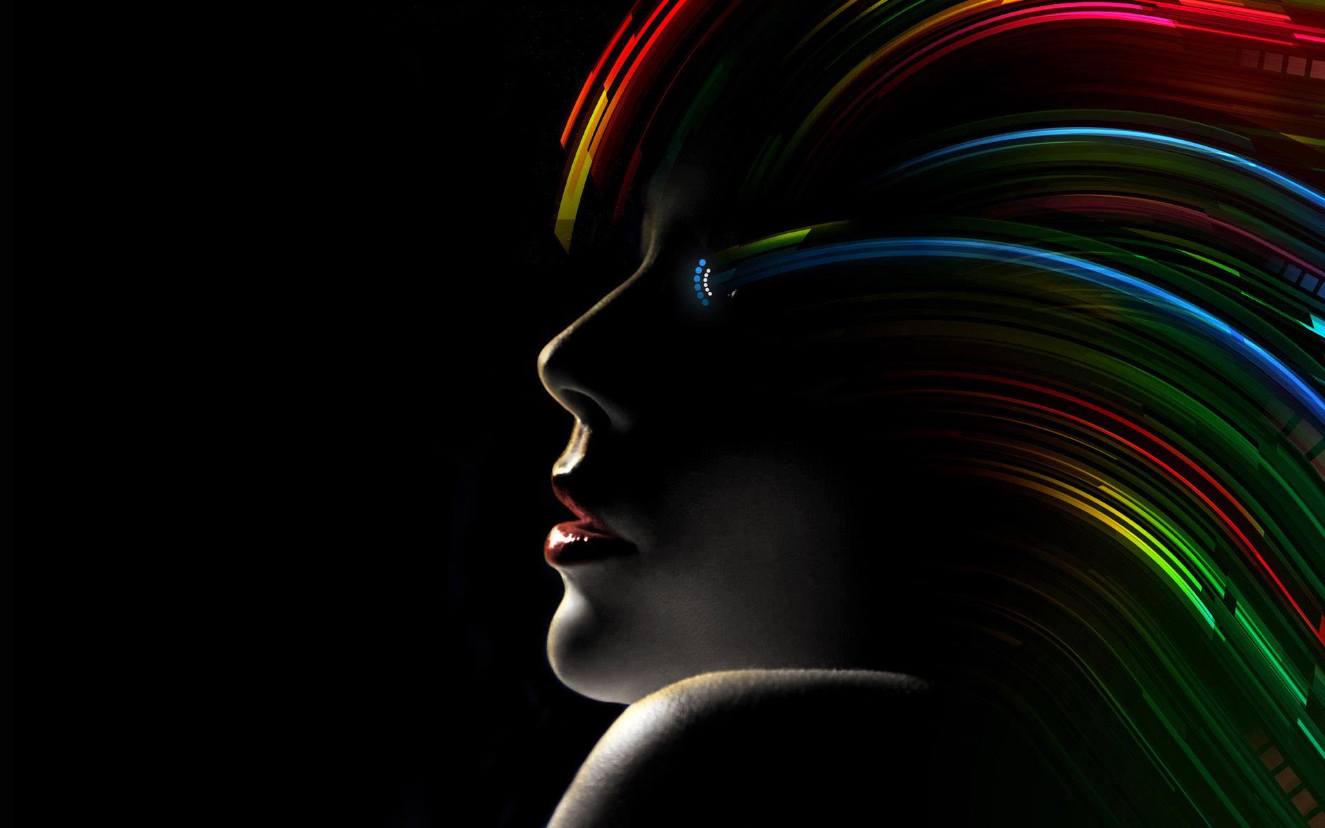 Black Rainbow Hair HD Wallpaper. HD Latest Wallpaper