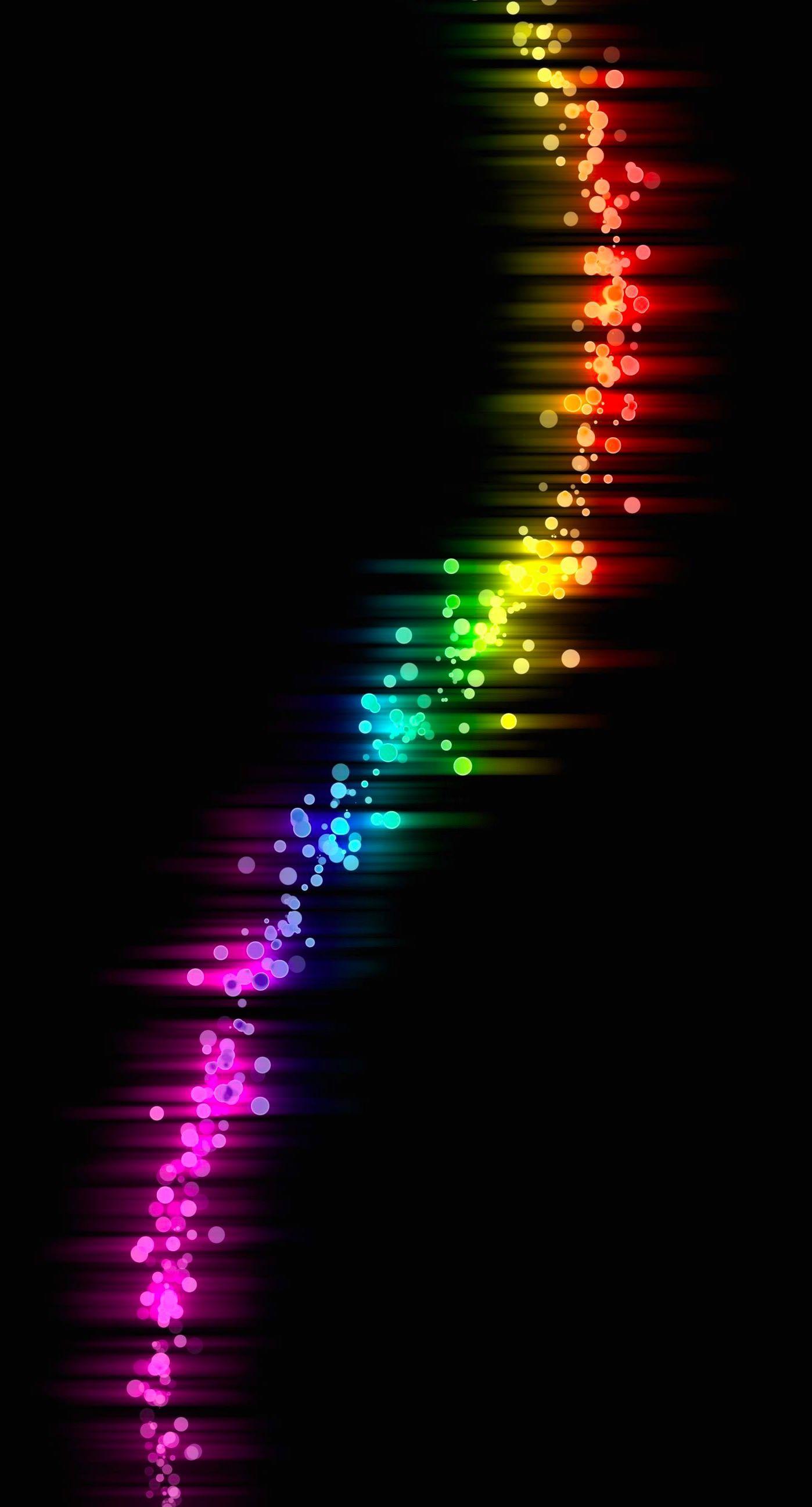 Colorful rainbow pattern black Cool. wallpaper.sc iPhone6sPlus