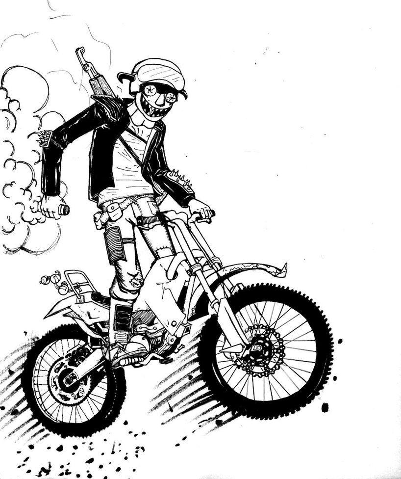 Punk on motocross /Chabon en motito