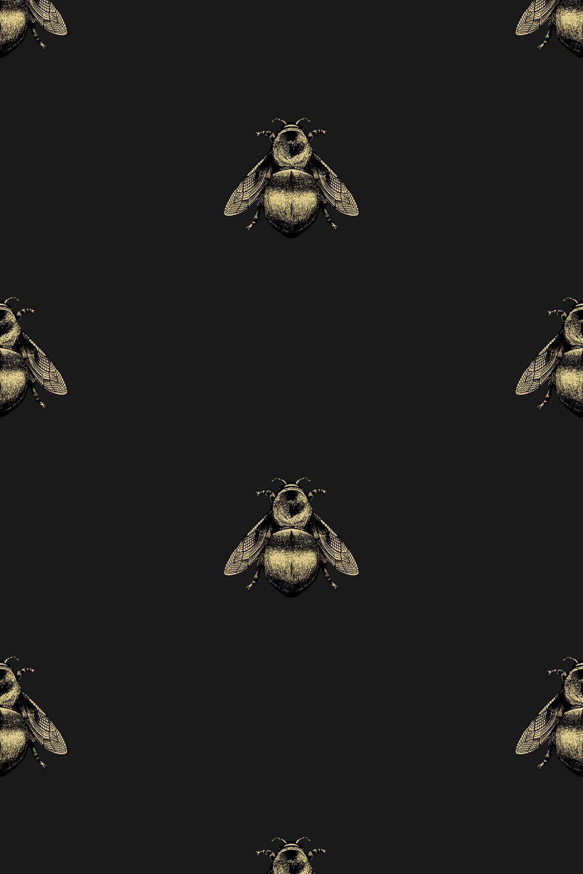 Timorous Beasties Wallcoverings Bee wallpaper