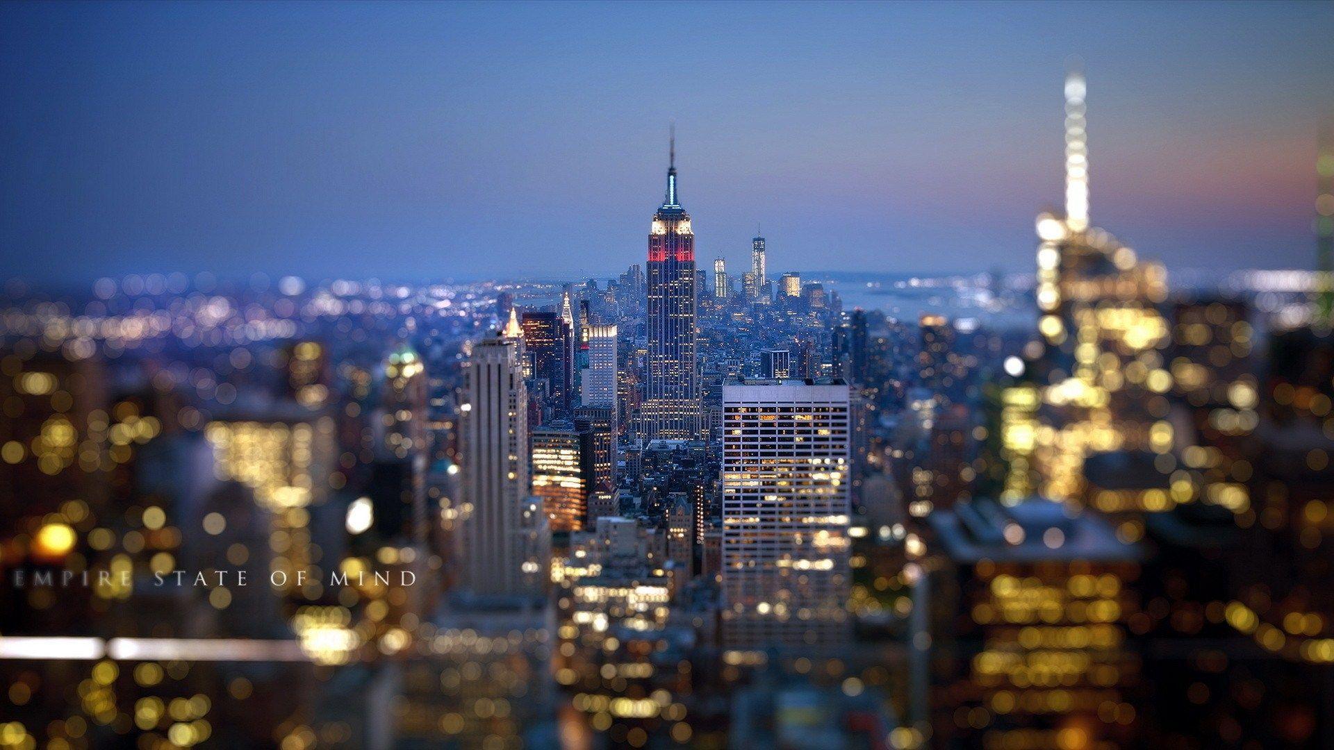 Empire State New York At Night Wallpaper HD. EyeCandy