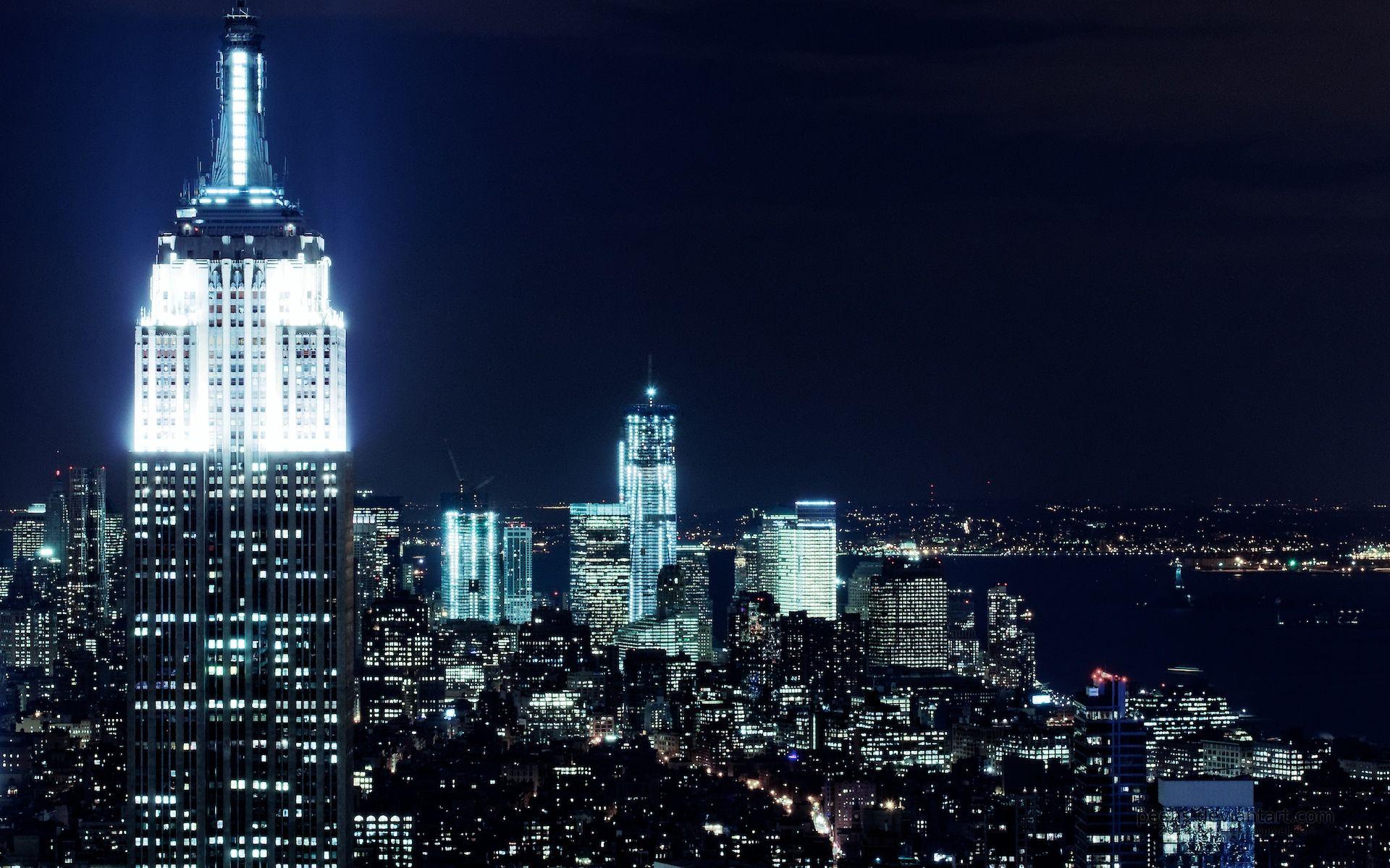 New York City At Night Free Wallpaper. I HD Image
