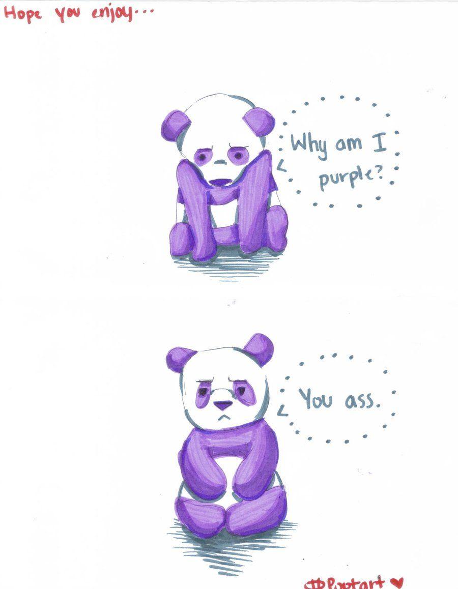 Purple. Panda? By A Sad Pandas Poptart