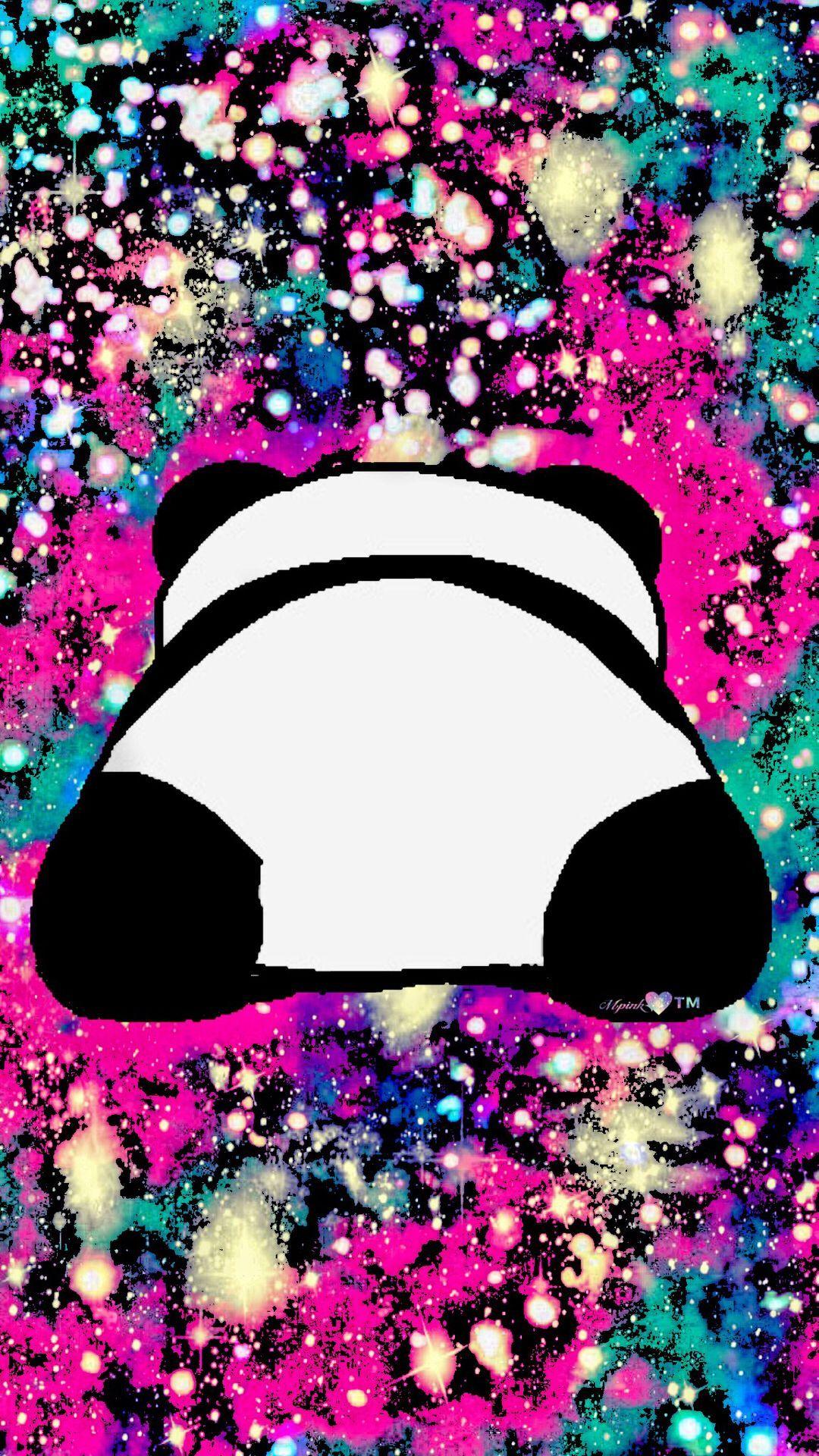 Cute Panda Galaxy Wallpaper #androidwallpaper #iphonewallpaper