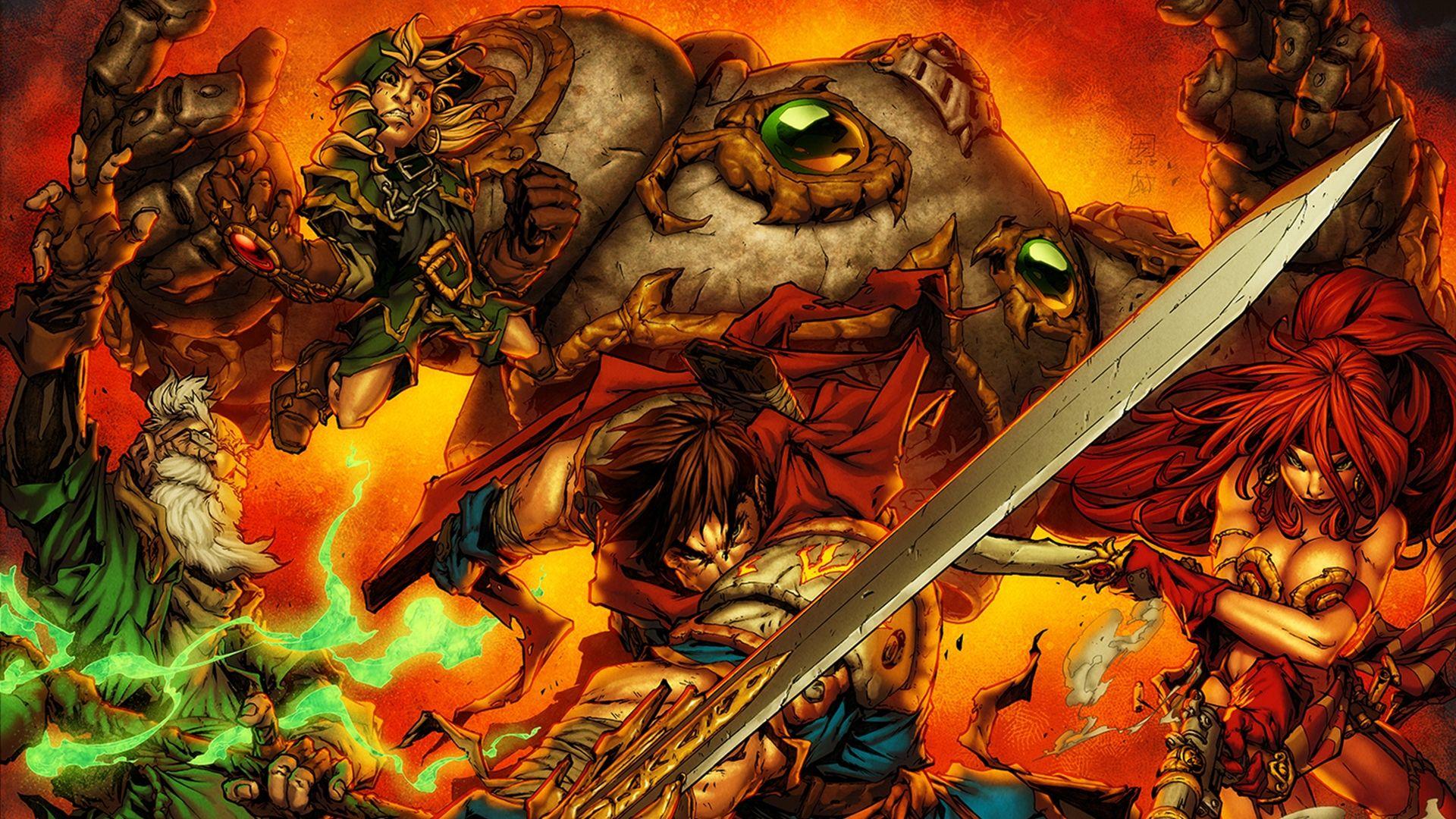 Battle Chasers Wallpaper 9 X 1080