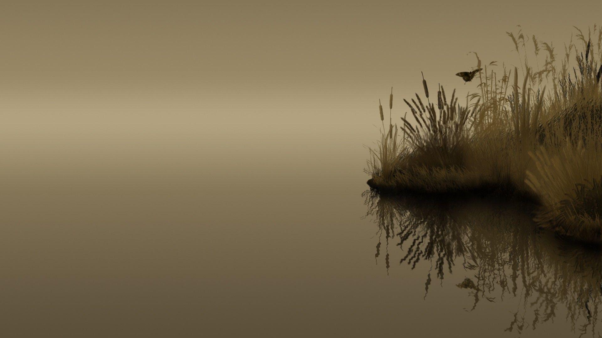 Download Sepia Lakes Wallpaper 1920x1080