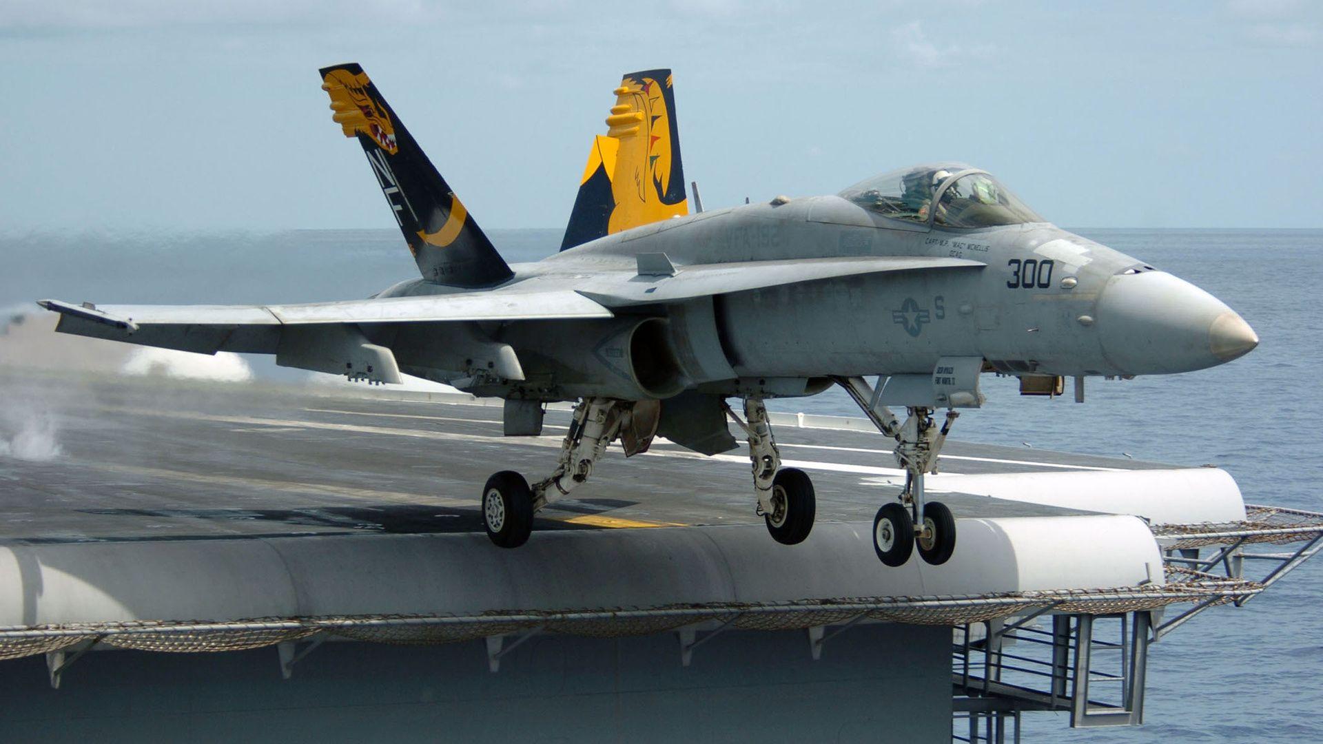 Fighter, F 18, Takeoff, The Aircraft Carrier., Super