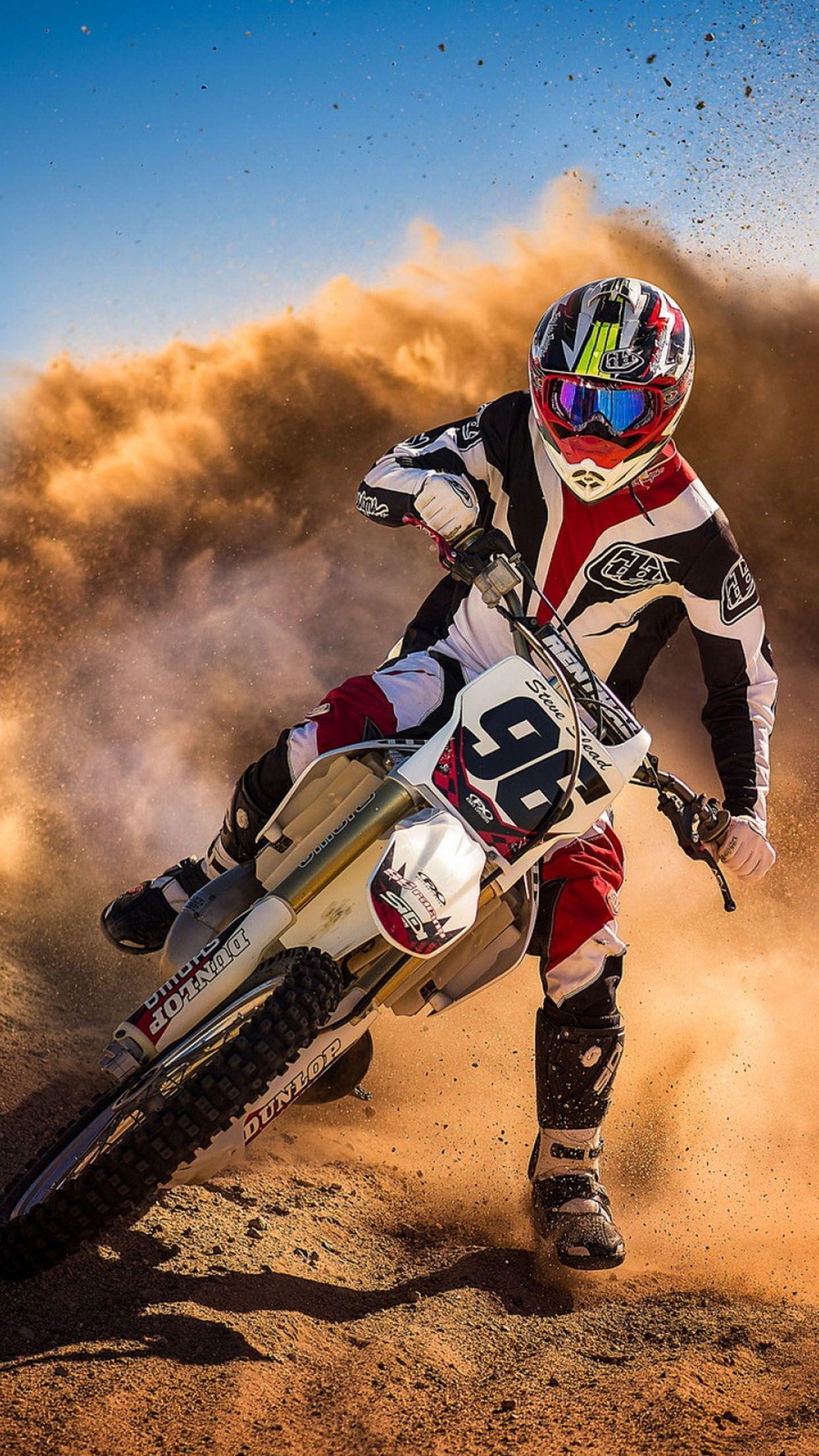 Course De Motocross Motocros Desert 3wallpaper Iphone Parallax
