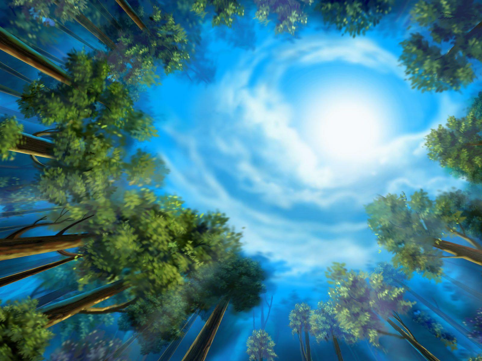 Free Forest Of Dreams Background For PowerPoint PPT