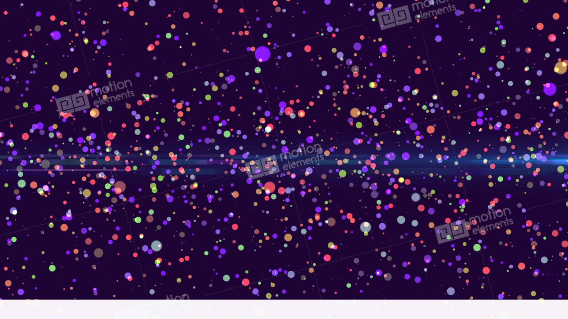 Background Particles Glowing Colorful Dream Wall Stock Animation