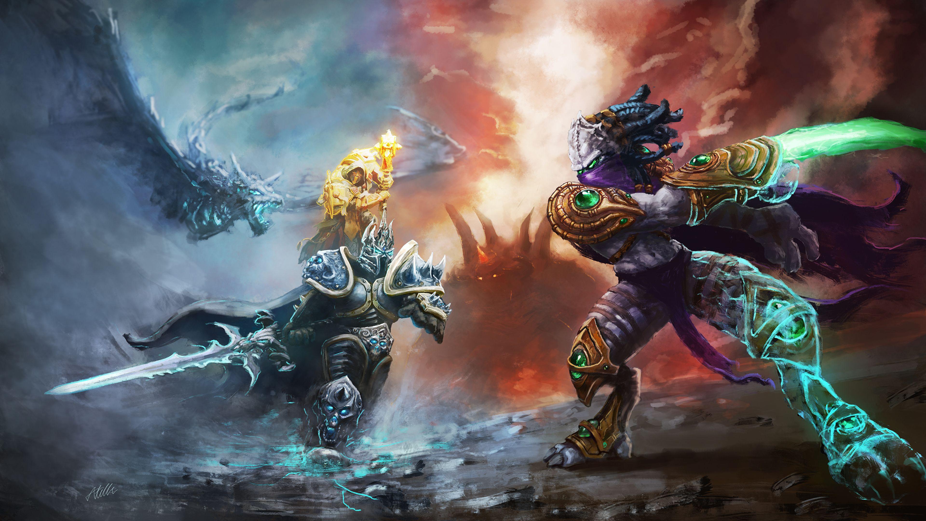 Photos World of WarCraft Heroes of the Storm Swords 3840x2160