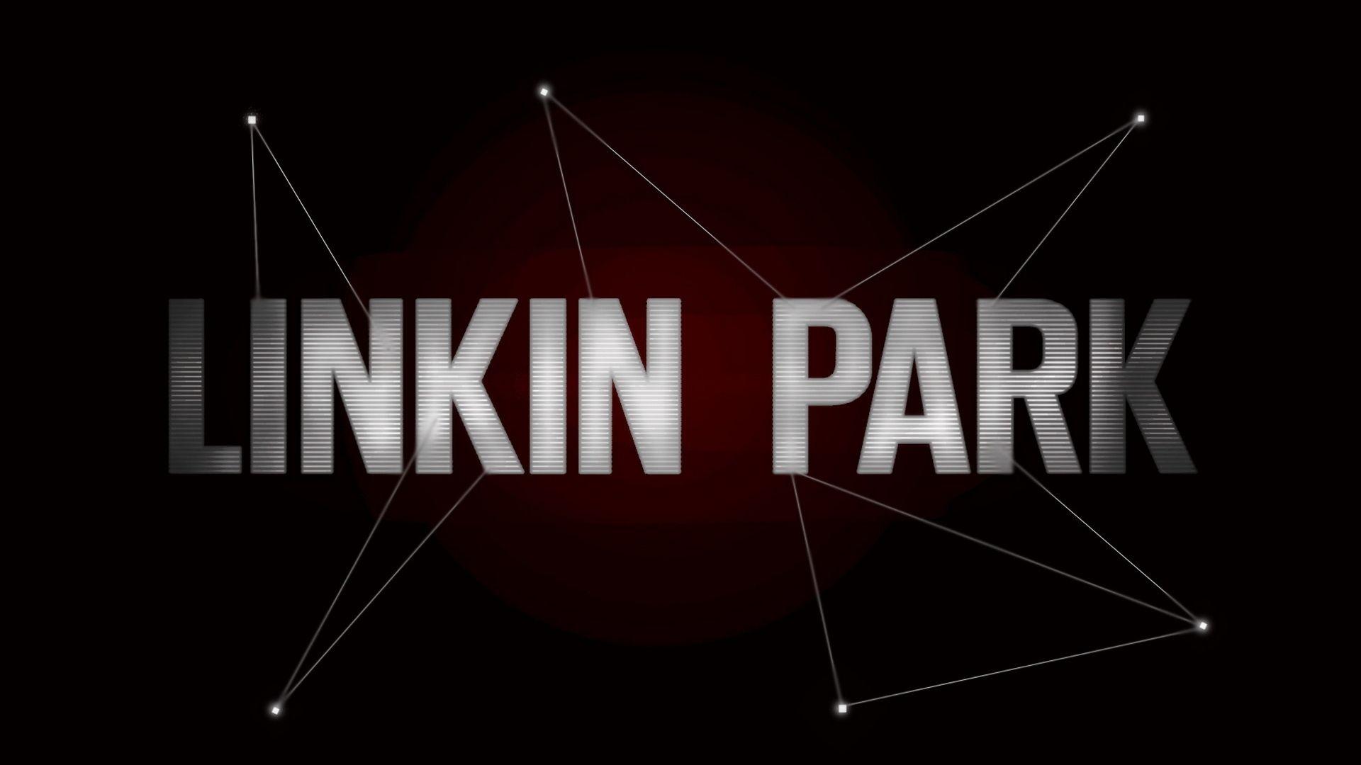Download Wallpaper 1920x1080 linkin park, letters, dots, frame