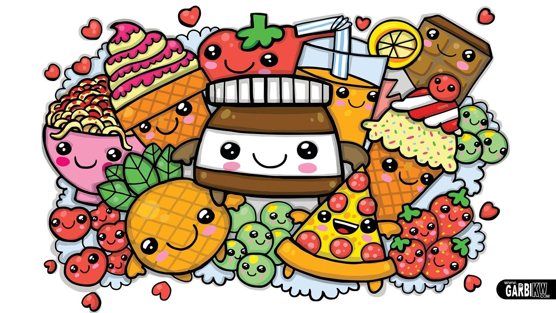 Cute Kawaii Food Wallpaper