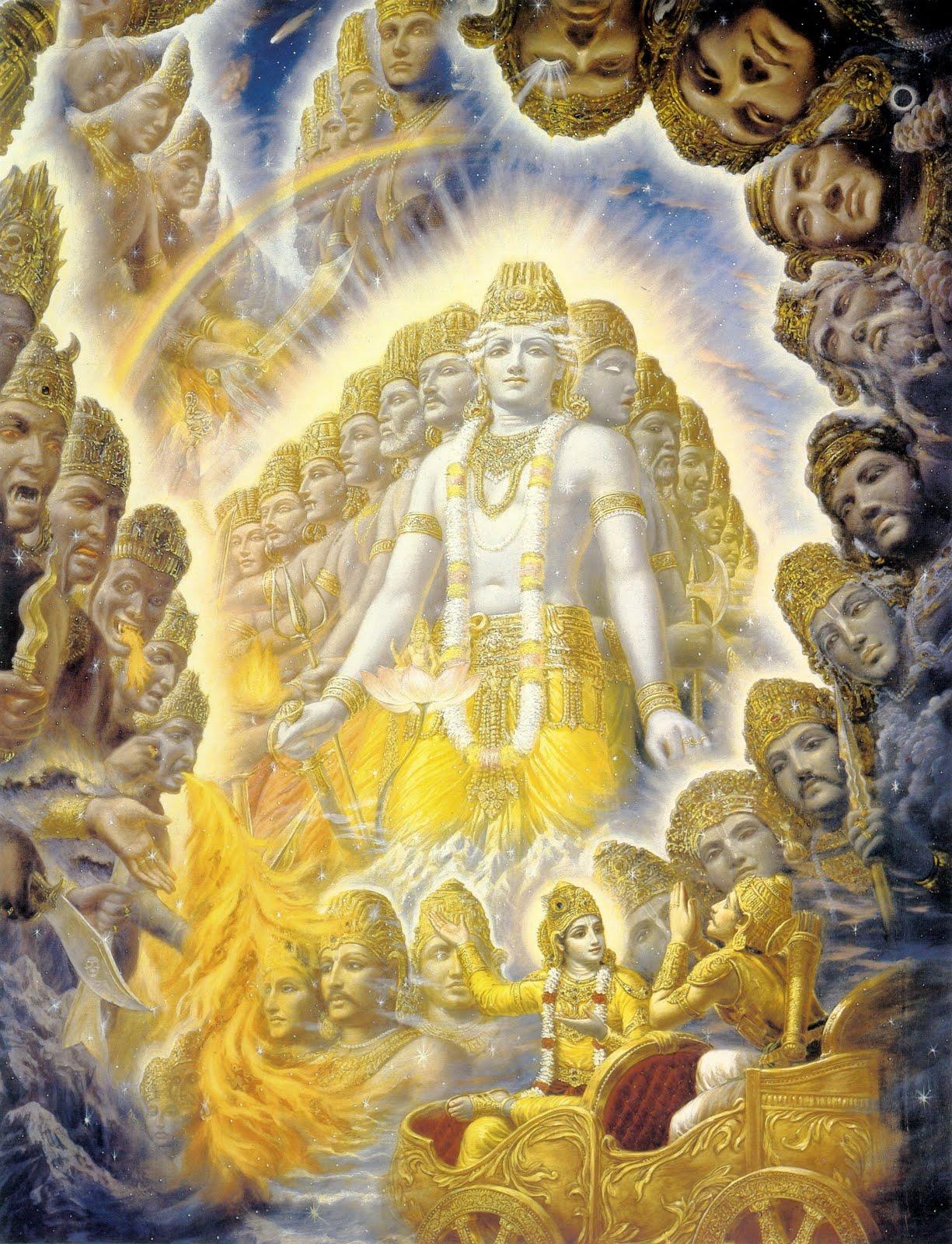 Latest Krishna Wallpaper and Krishna picture: The universal cosmic form of Lord Krishna