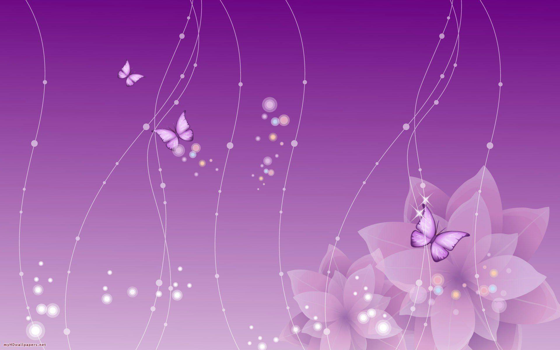 Purple Flowers Background 554382