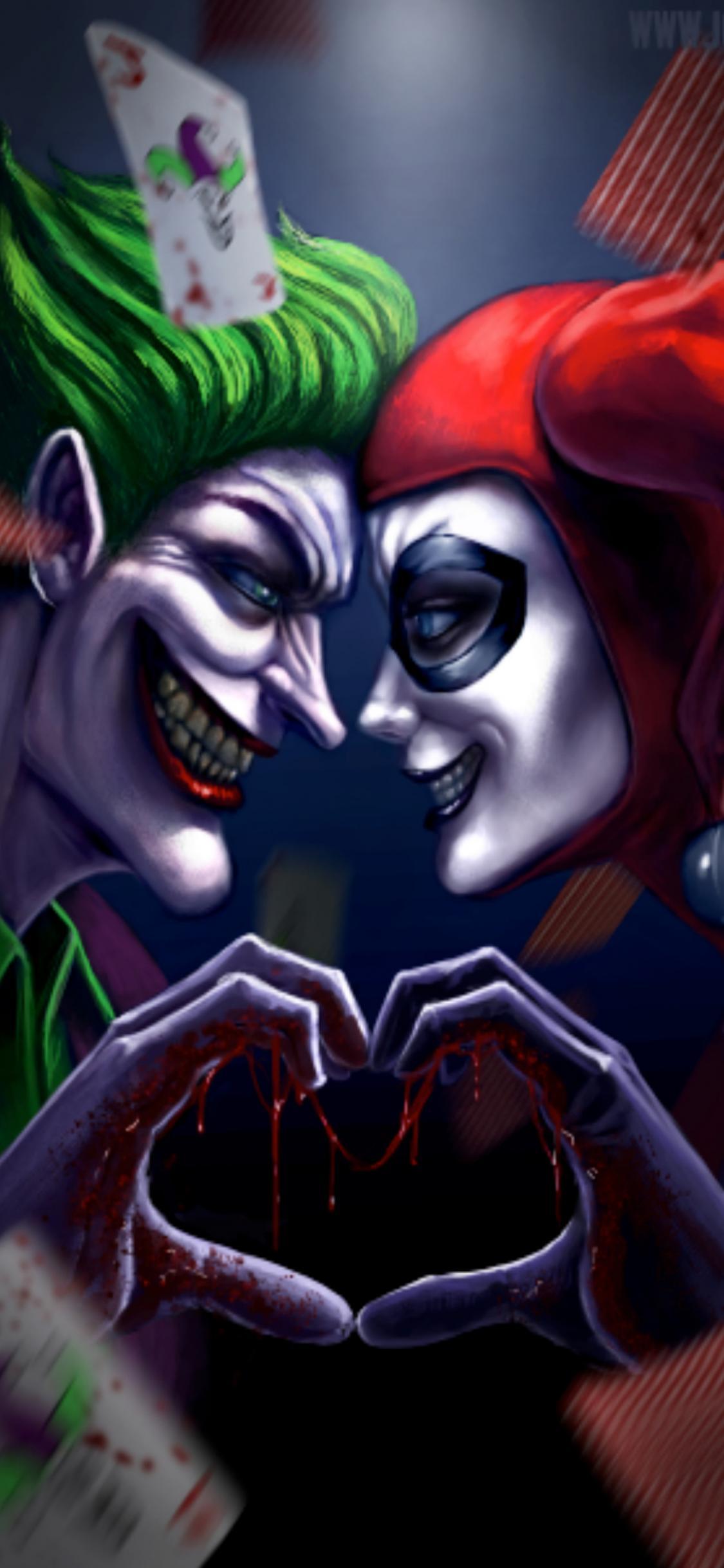 Download Joker And Harlequinn Wallpaper free for mobile