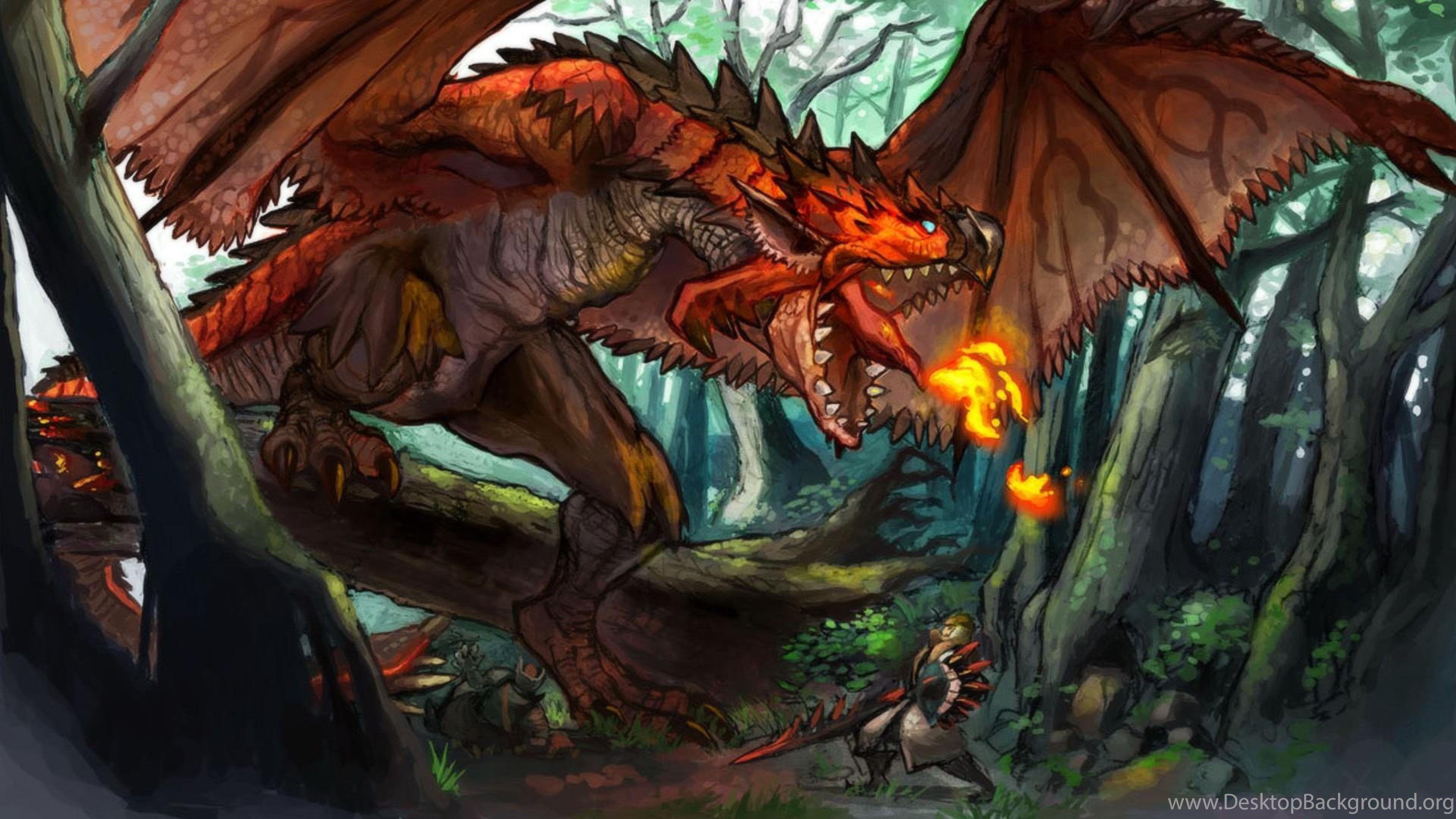 Monster Hunter Rathalos HD Wallpaper, Desktop Background, Mobile