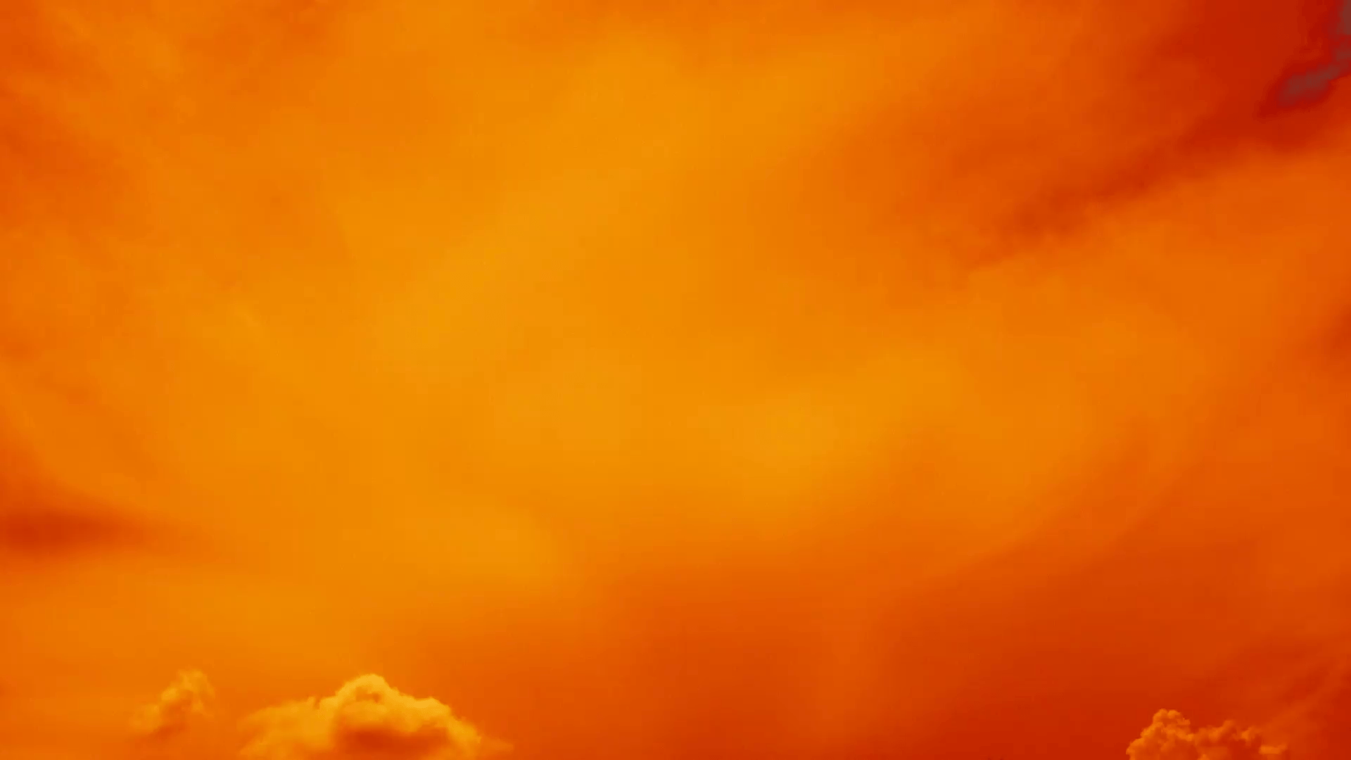 Subtle clouds abstract background in orange color Stock Video