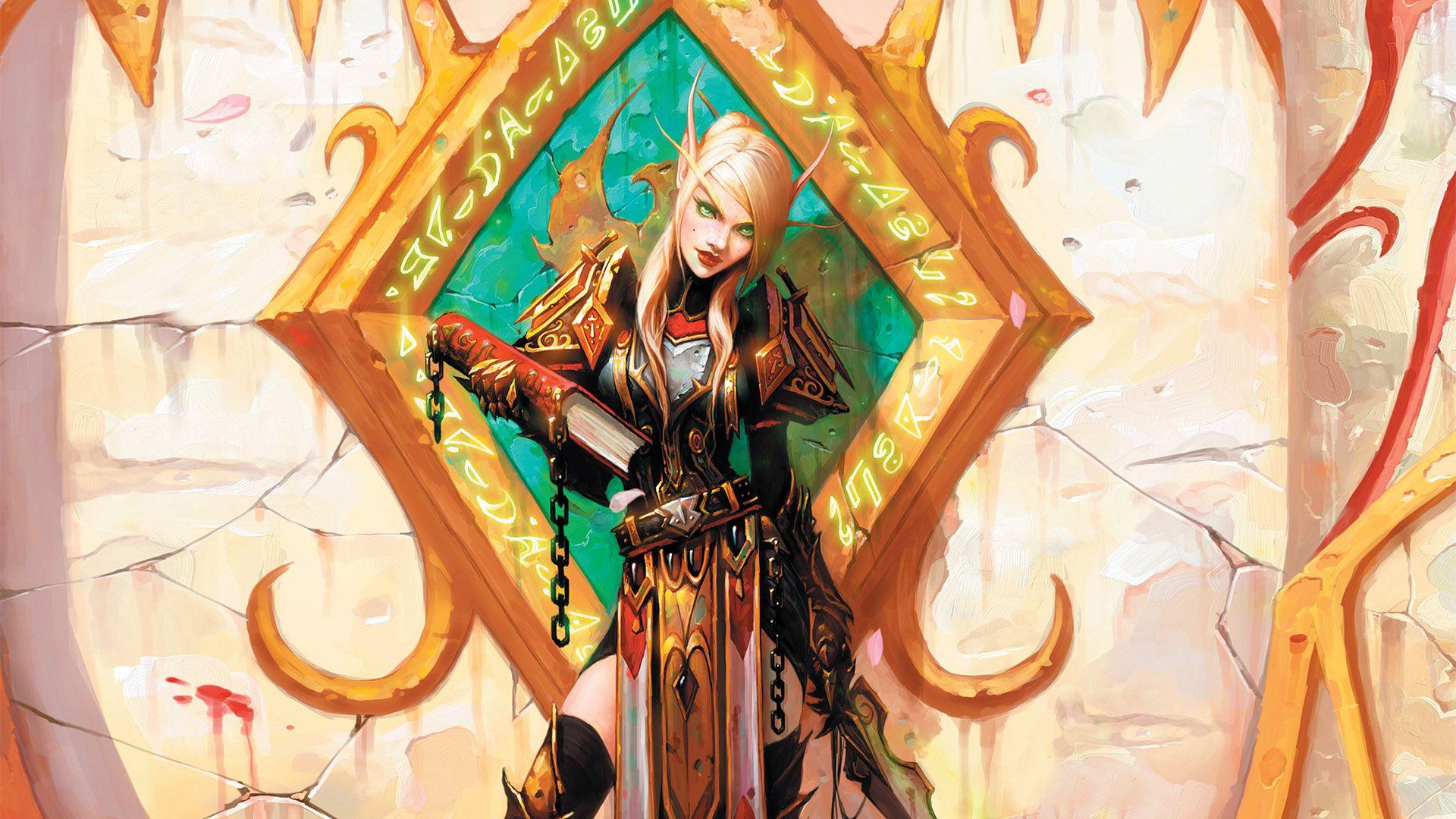 women, video games, World of Warcraft, Blood Elf, horde, paladin