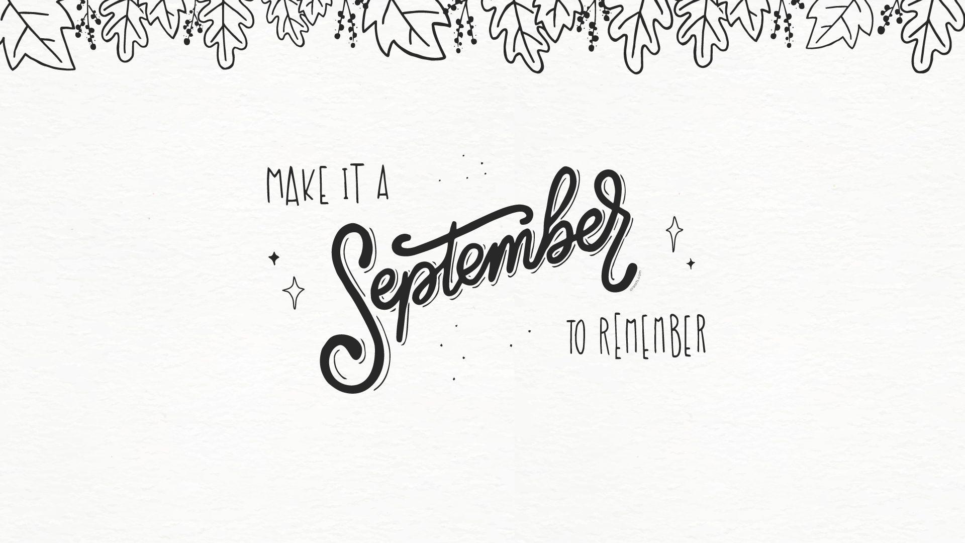 Freebie >> September 2017 Wallpaper
