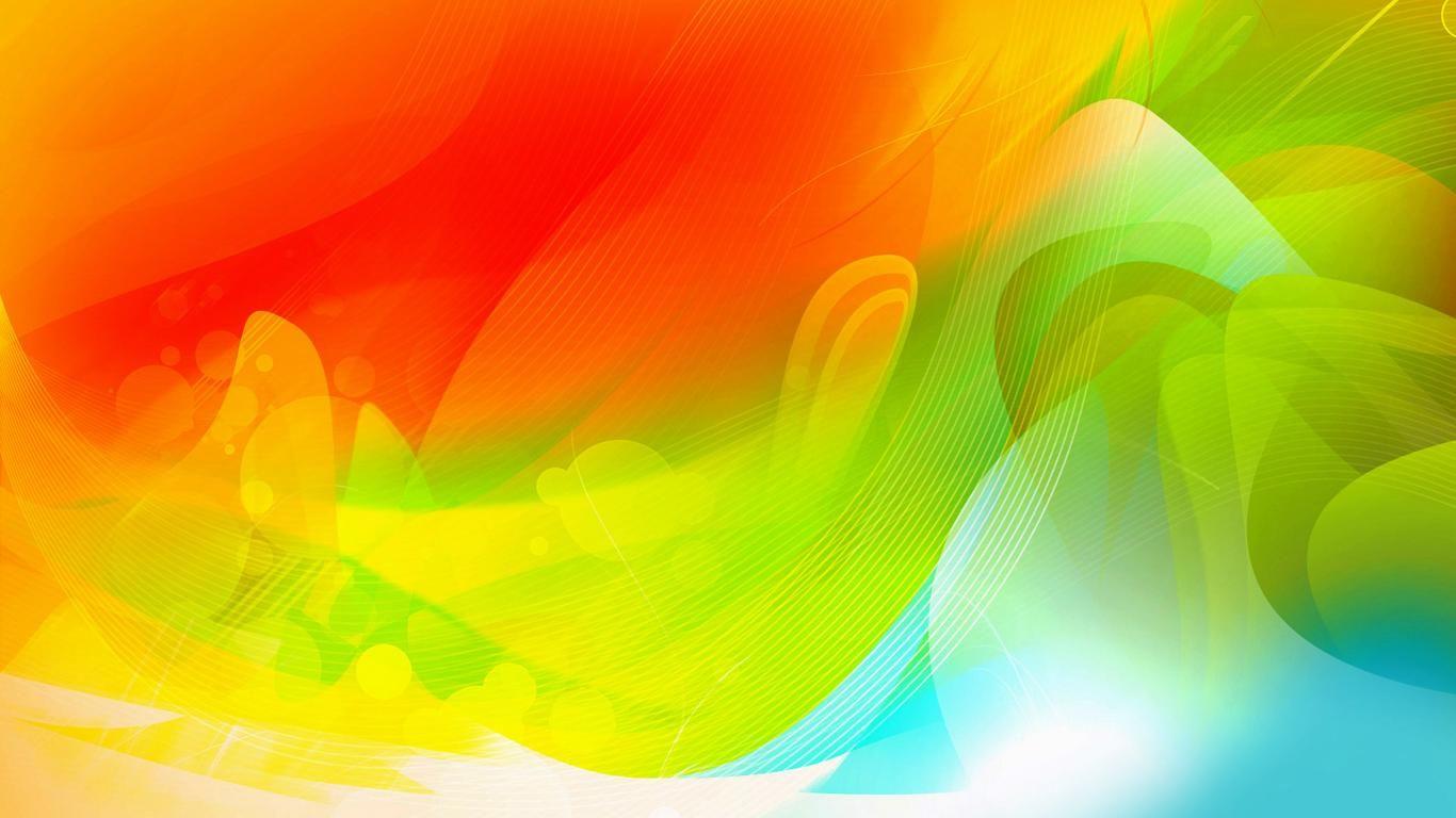 abstract wallpaper HD green and orange