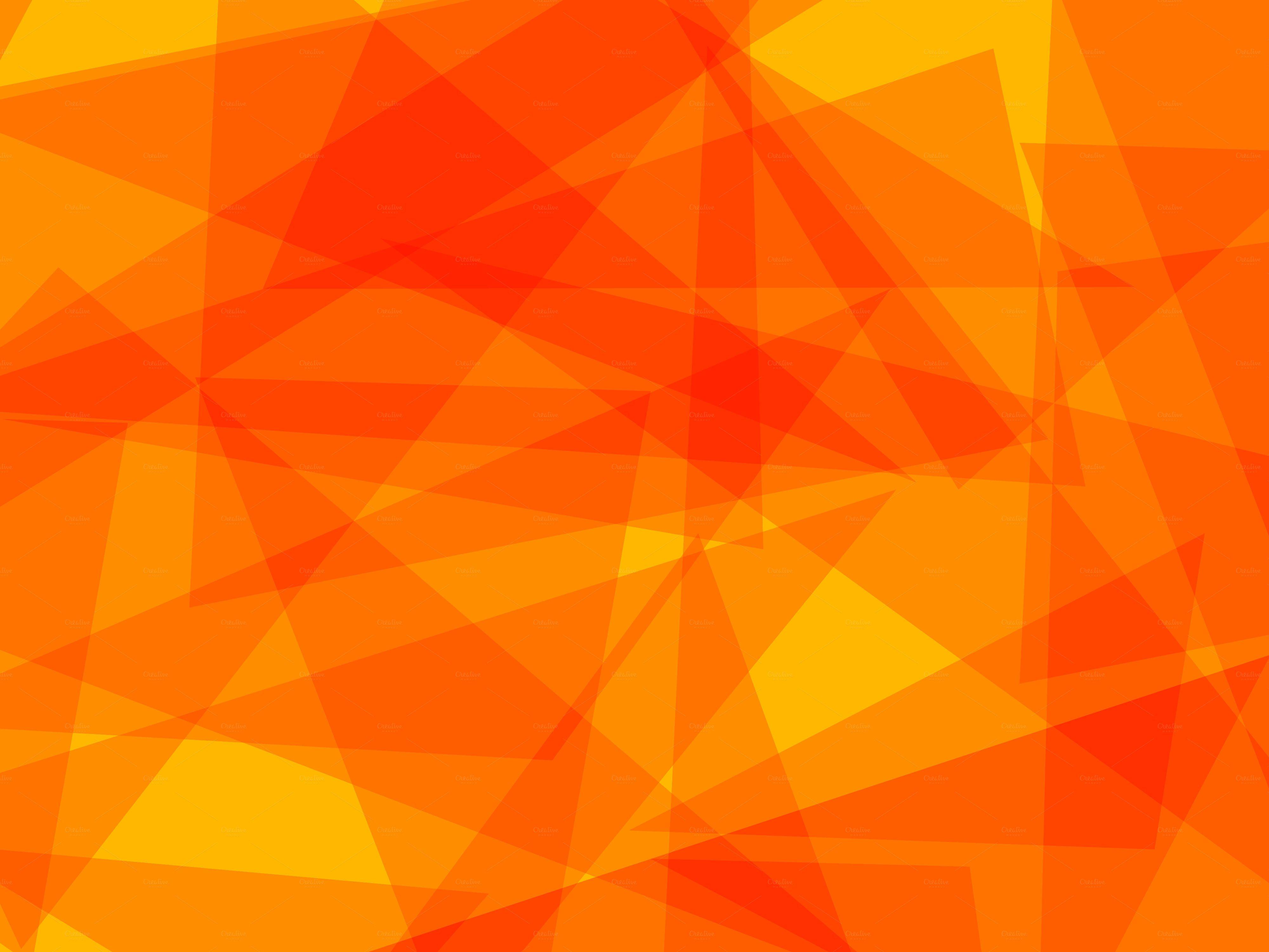 Broken Glass Orange Abstract Wallpaper 28380