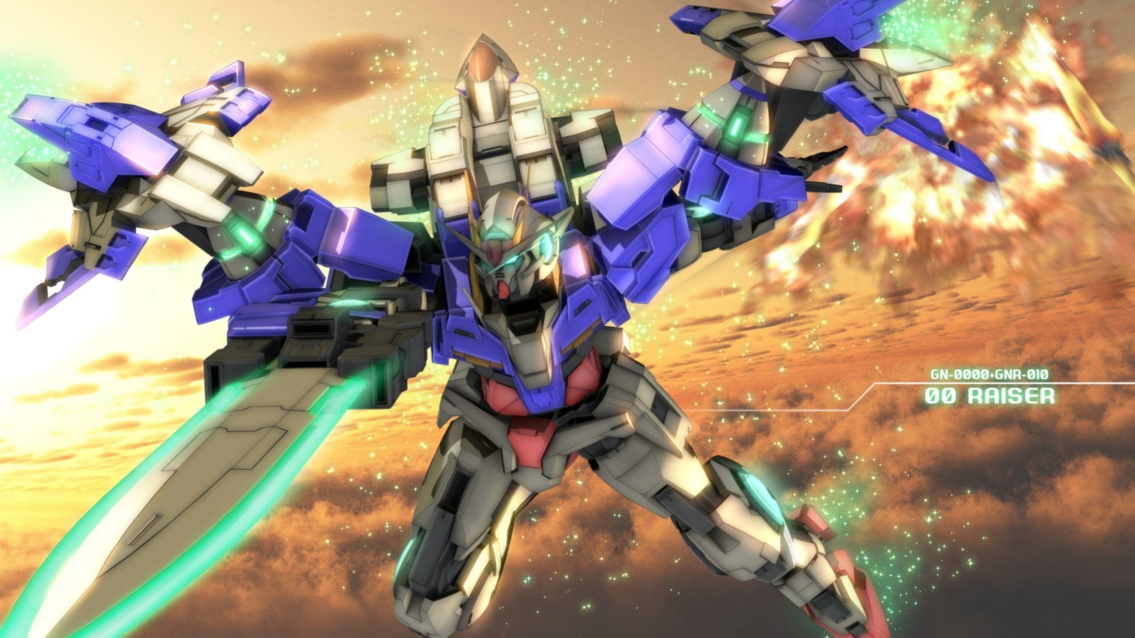 Download 3840x2160 Mobile Suit Gundam, Mecha, Robot, 00 Raiser