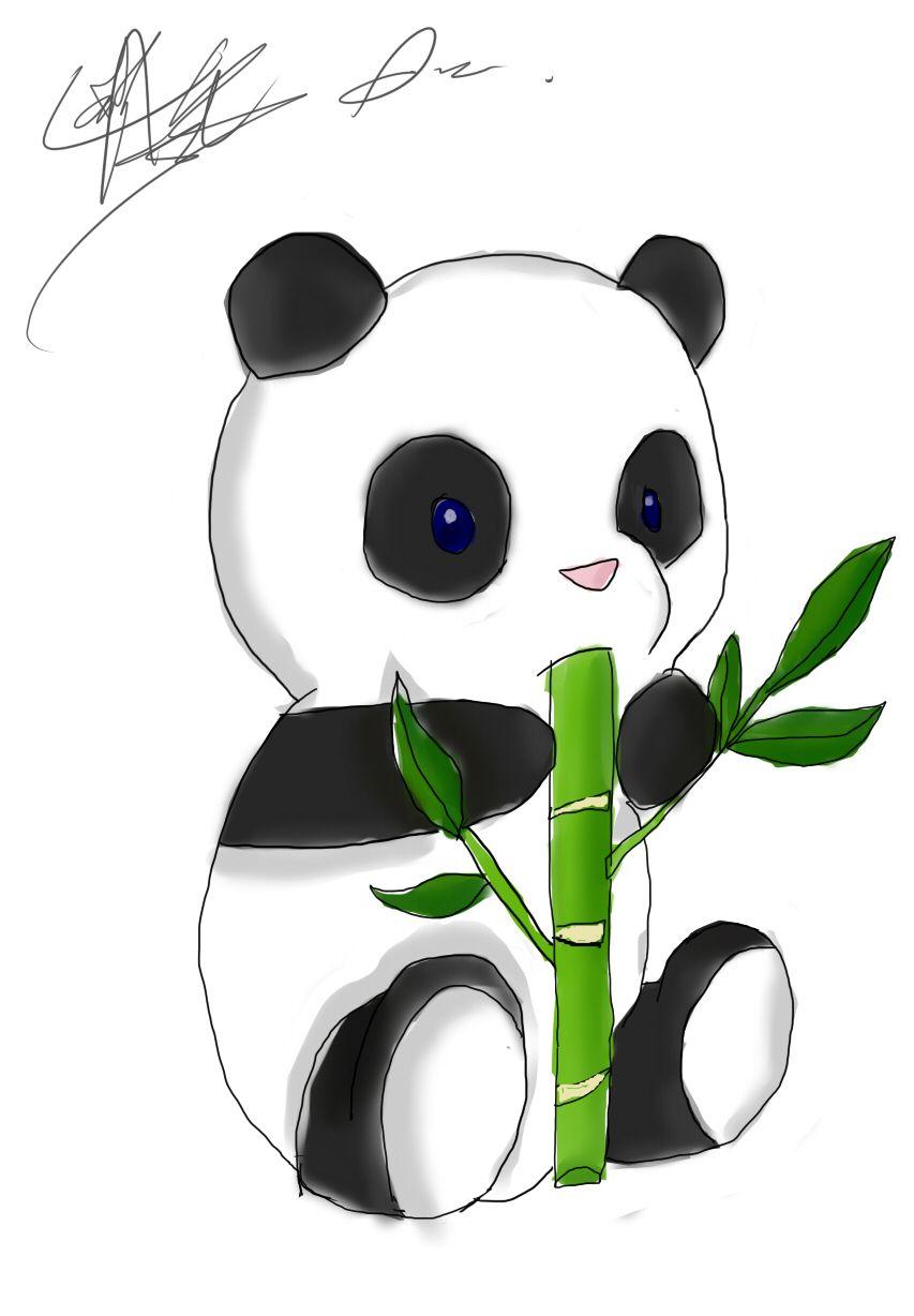Collection of Panda Chibi Drawing. High quality, free clipart