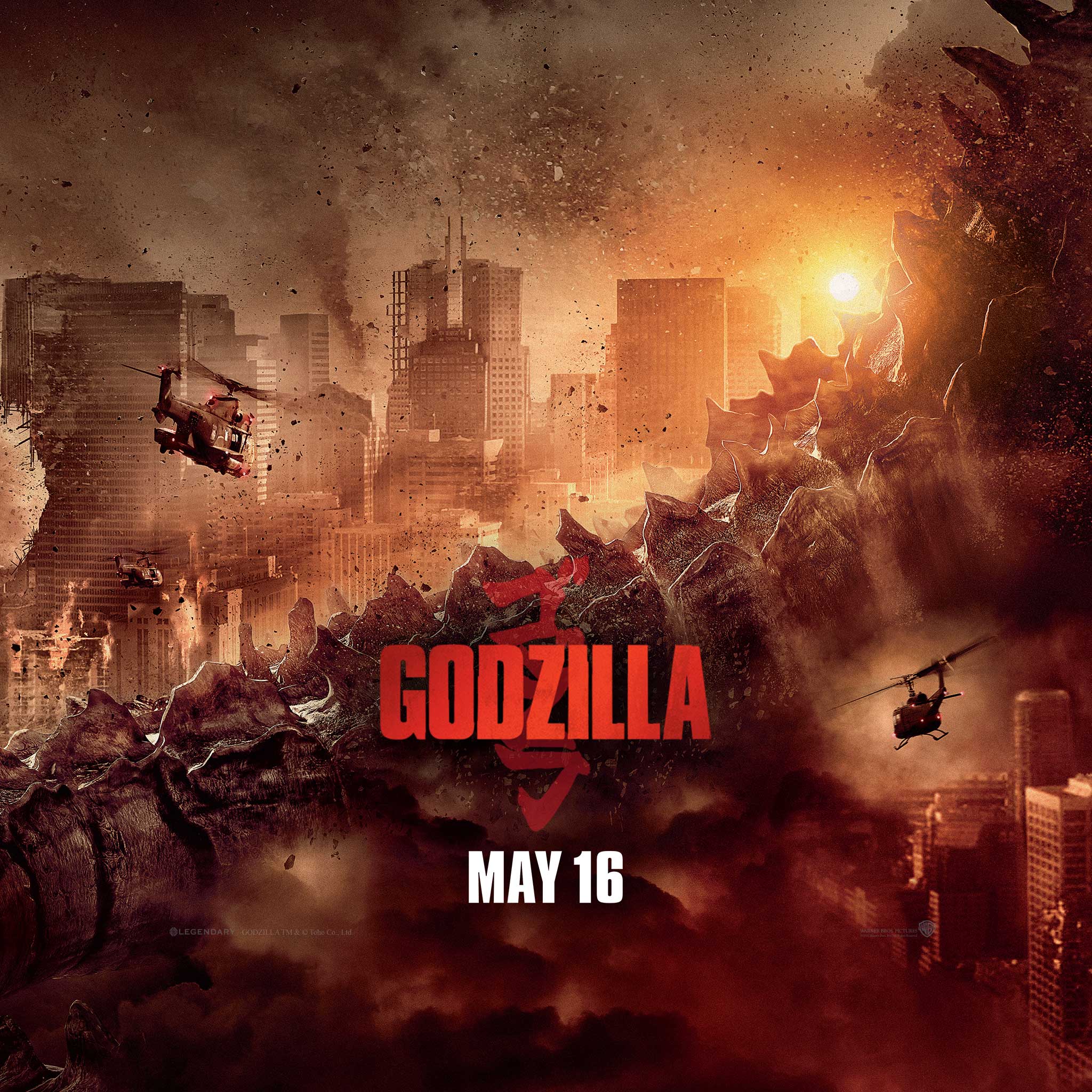 Godzilla Movie 2014 HD, iPhone & iPad Wallpaper