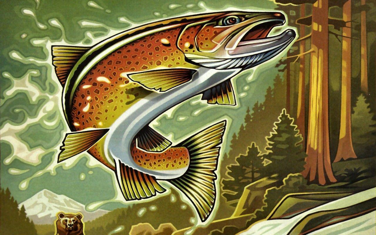 Why Is Trout Wallpaper So Famous?. trout wallpaper • Wallpapercutday