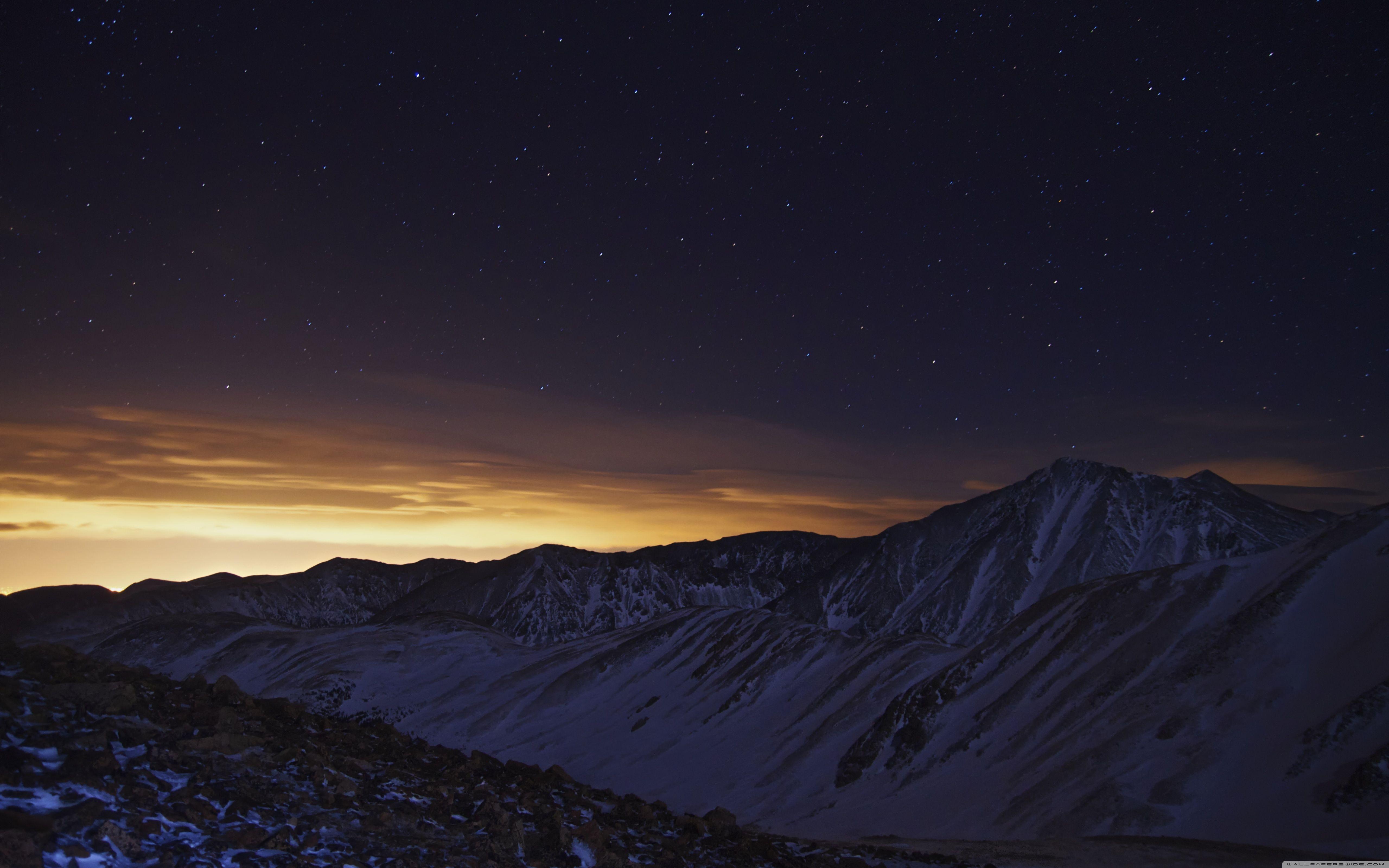 A Night Time View Of Torreys Peak ❤ 4K HD Desktop Wallpaper