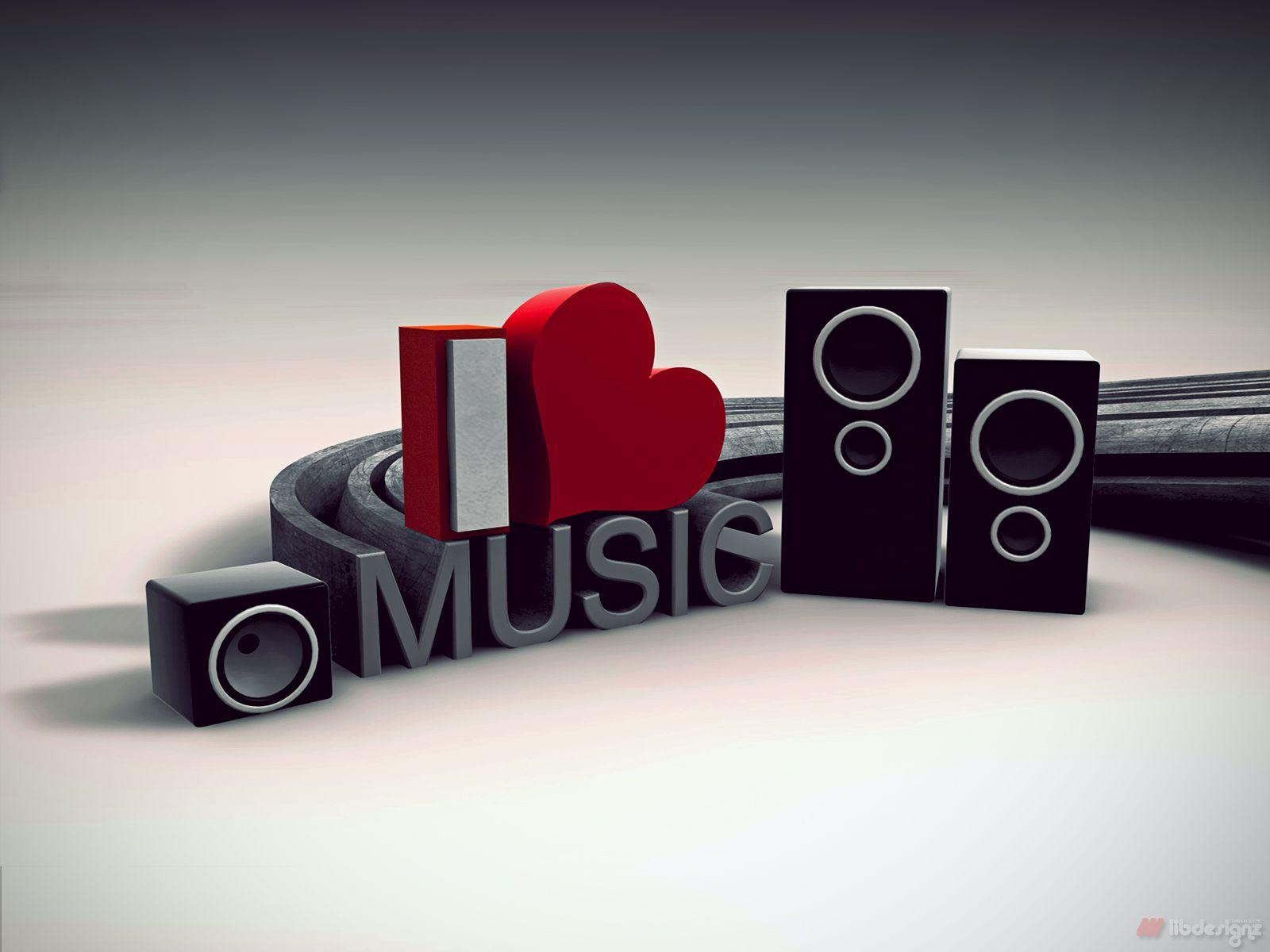 I Love Music desktop PC and Mac wallpaper. Music