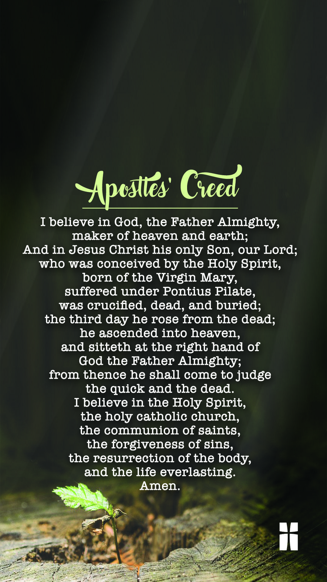 Apostles Creed Background