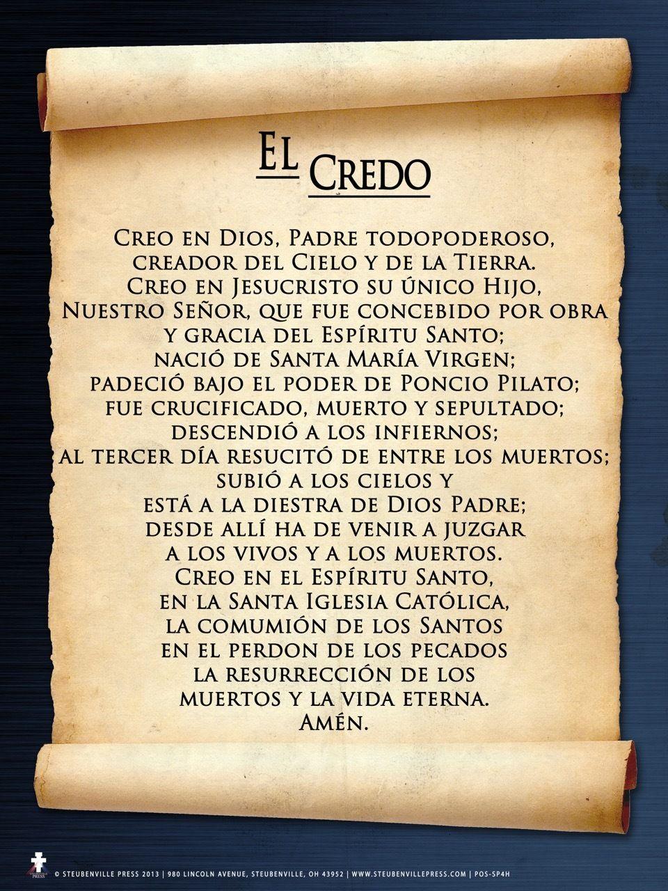 Spanish Apostles' Creed Poster to the Max