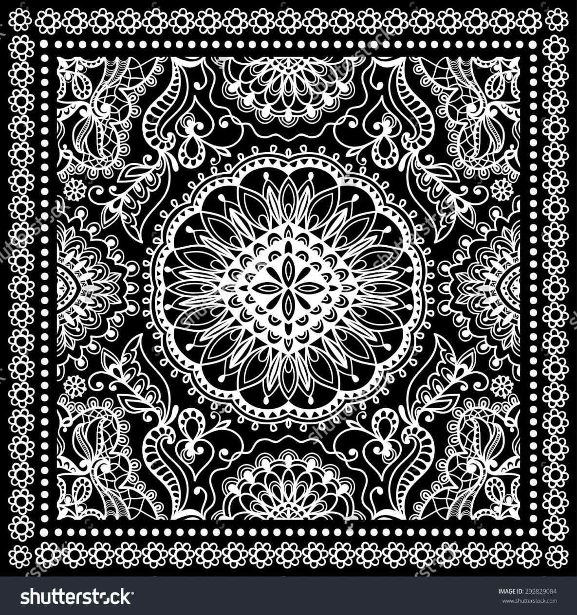 Blue And Black Bandana Background